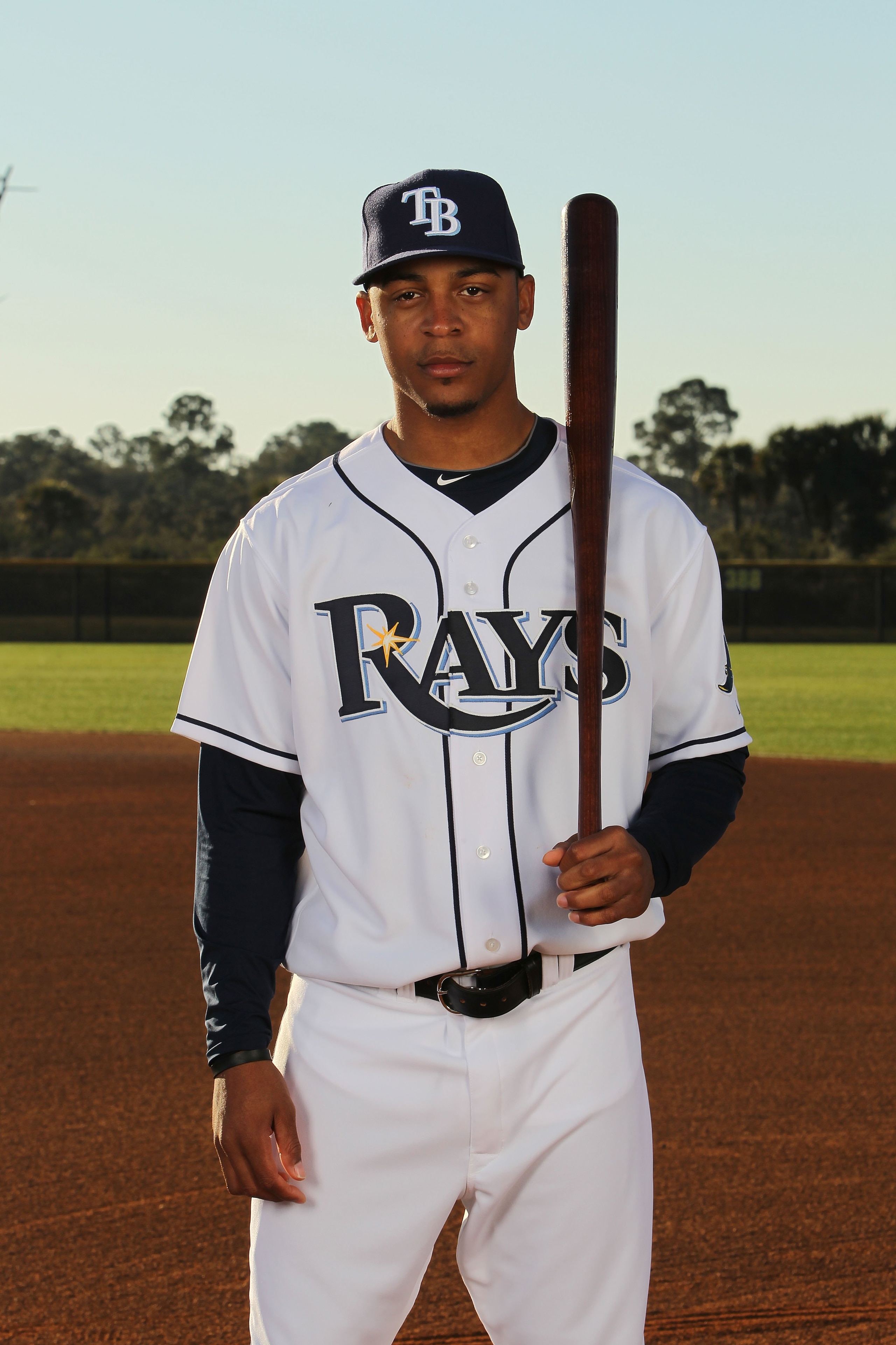 PORT CHARLOTTE, FL - FEBRUARY 26:  Desmond Jennings #27 of the Tampa Bay Rays poses for a photo during Spring Training Media Photo Day at Charlotte County Sports Park on February 26, 2010 in Port Charlotte, Florida.  (Photo by Nick Laham/Getty Images)
