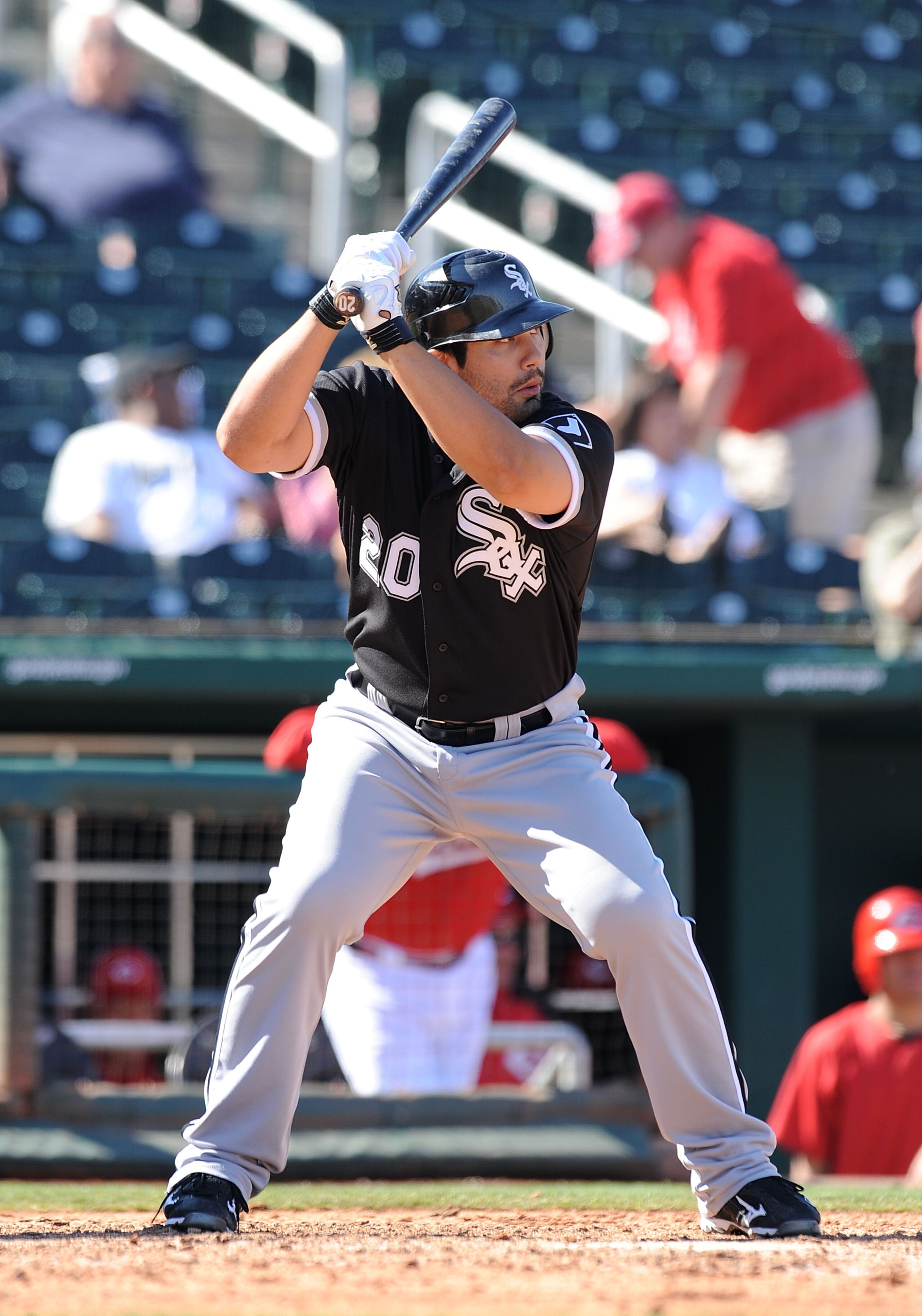 GOODYEAR, AZ - MARCH 02: Carlos Quentin #20 of the Chicago White Sox gets ready in the batters box against the Cincinnati Reds during a spring training game at Goodyear Ballpark on March 2, 2011 in Goodyear, Arizona. (Photo by Norm Hall/Getty Images) GOODYEAR, AZ - MARCH 02: Carlos Quentin #20 of the Chicago White Sox gets ready in the batters box against the Cincinnati Reds during a spring training game at Goodyear Ballpark on March 2, 2011 in Goodyear, Arizona. (Photo by Norm Hall/Getty Images)