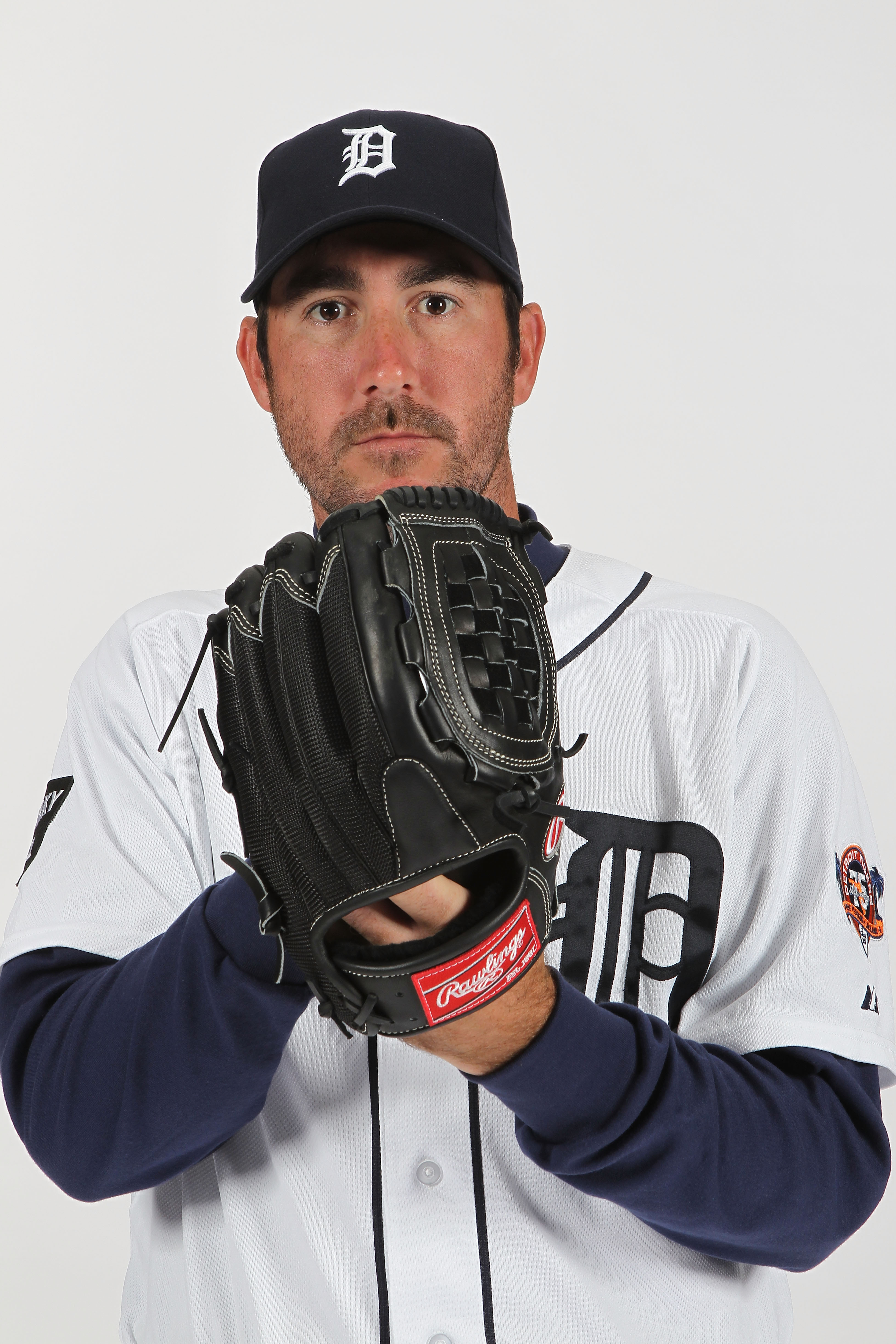 LAKELAND, FL - FEBRUARY 21:  Justin Verlander #35 of the Detroit Tigers poses for a portrait during Photo Day on February 21, 2011 at Joker Marchant Stadium in Lakeland, Florida.  (Photo by Nick Laham/Getty Images)