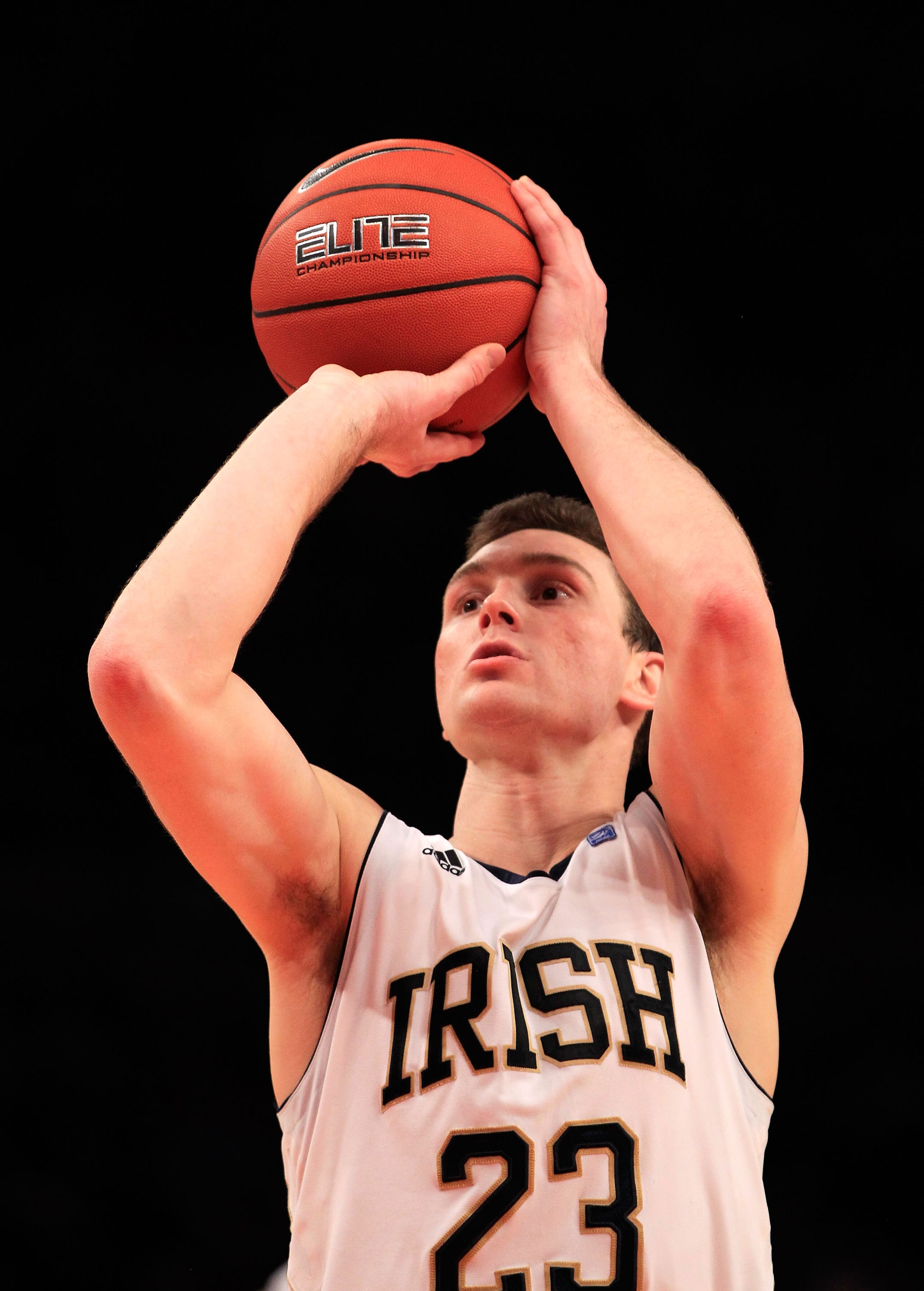 NEW YORK, NY - MARCH 10: Ben Hansbrough #23 of the Notre Dame Fighting Irish shoots a free throw against the Cincinnati Bearcats during the quarterfinals of the 2011 Big East Men's Basketball Tournament presented by American Eagle Outfitters at Madison S NEW YORK, NY - MARCH 10: Ben Hansbrough #23 of the Notre Dame Fighting Irish shoots a free throw against the Cincinnati Bearcats during the quarterfinals of the 2011 Big East Men's Basketball Tournament presented by American Eagle Outfitters at Madison S