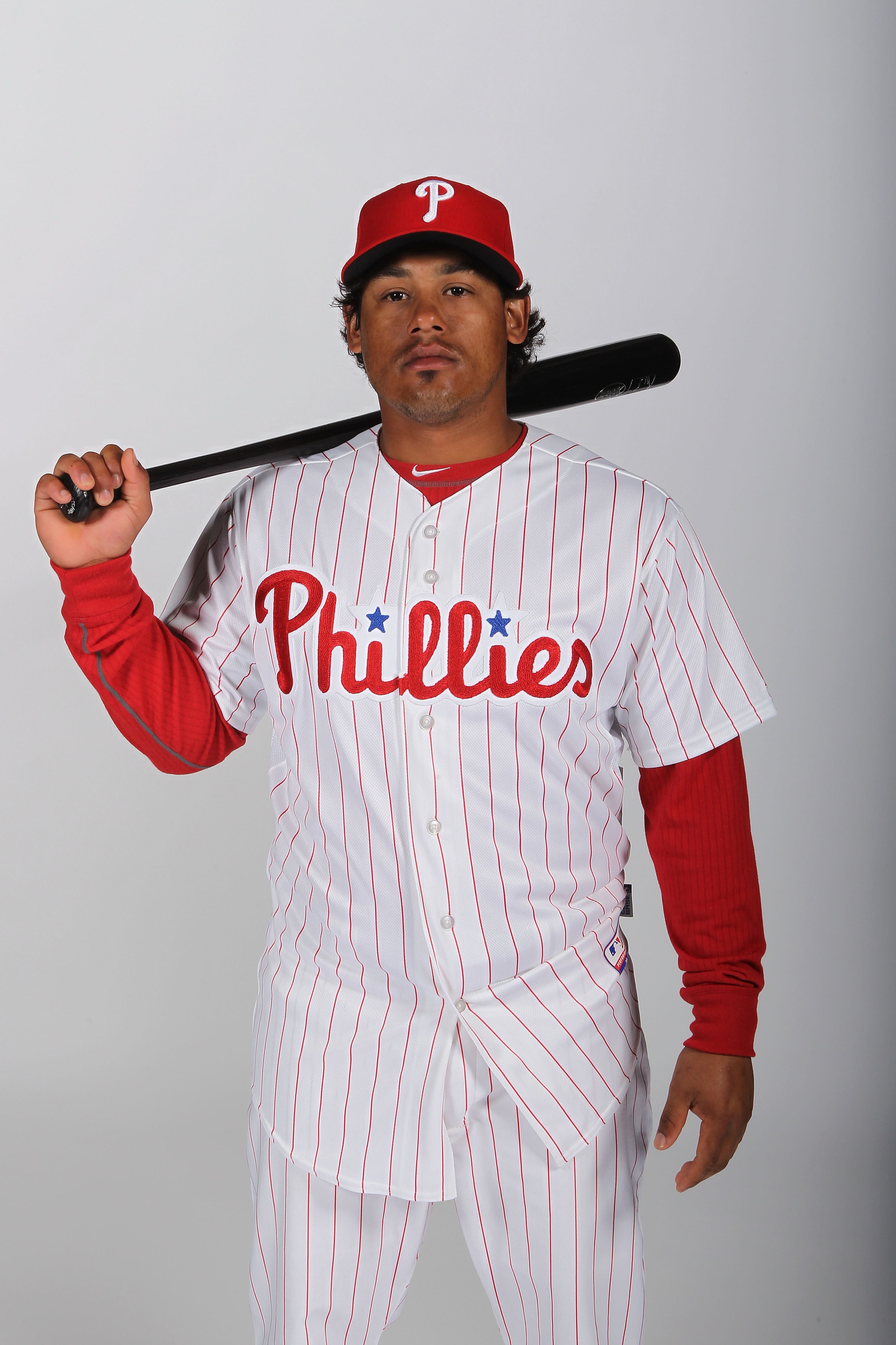 CLEARWATER, FL - FEBRUARY 22: Delwyn Young #24 of the Philadelphia Phillies poses for a photo during Spring Training Media Photo Day at Bright House Networks Field on February 22, 2011 in Clearwater, Florida. (Photo by Nick Laham/Getty Images) CLEARWATER, FL - FEBRUARY 22: Delwyn Young #24 of the Philadelphia Phillies poses for a photo during Spring Training Media Photo Day at Bright House Networks Field on February 22, 2011 in Clearwater, Florida. (Photo by Nick Laham/Getty Images)