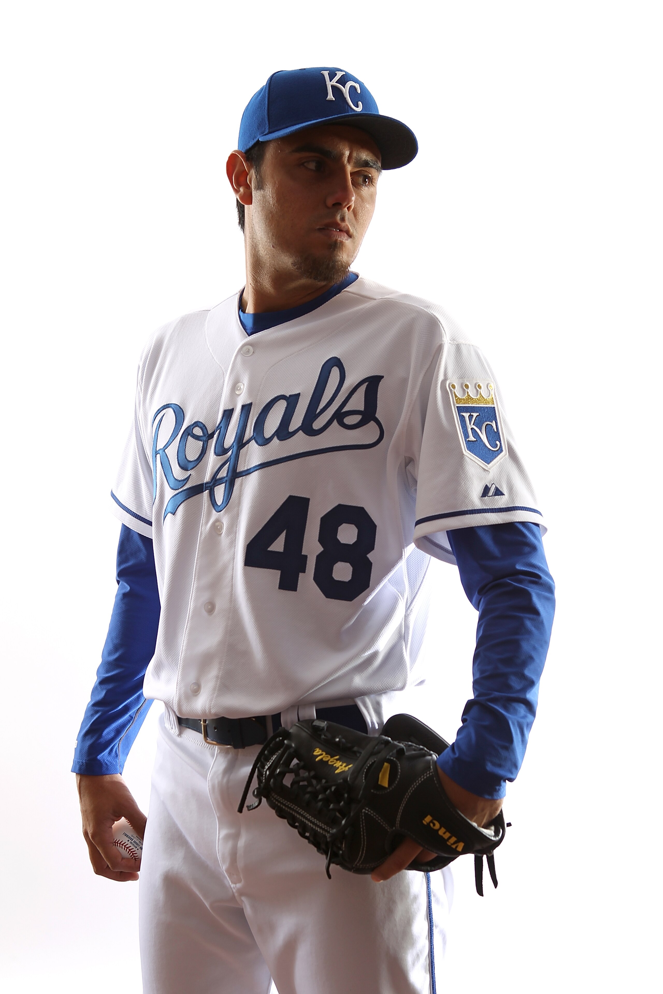 SURPRISE, AZ - FEBRUARY 23:  Picther Joakim Soria #48 of the Kansas City Royals poses for a portrait during Spring Training Media Day on February 23, 2011 at Suprise Stadium in Surprise, Arizona..  (Photo by Jonathan Ferrey/Getty Images)