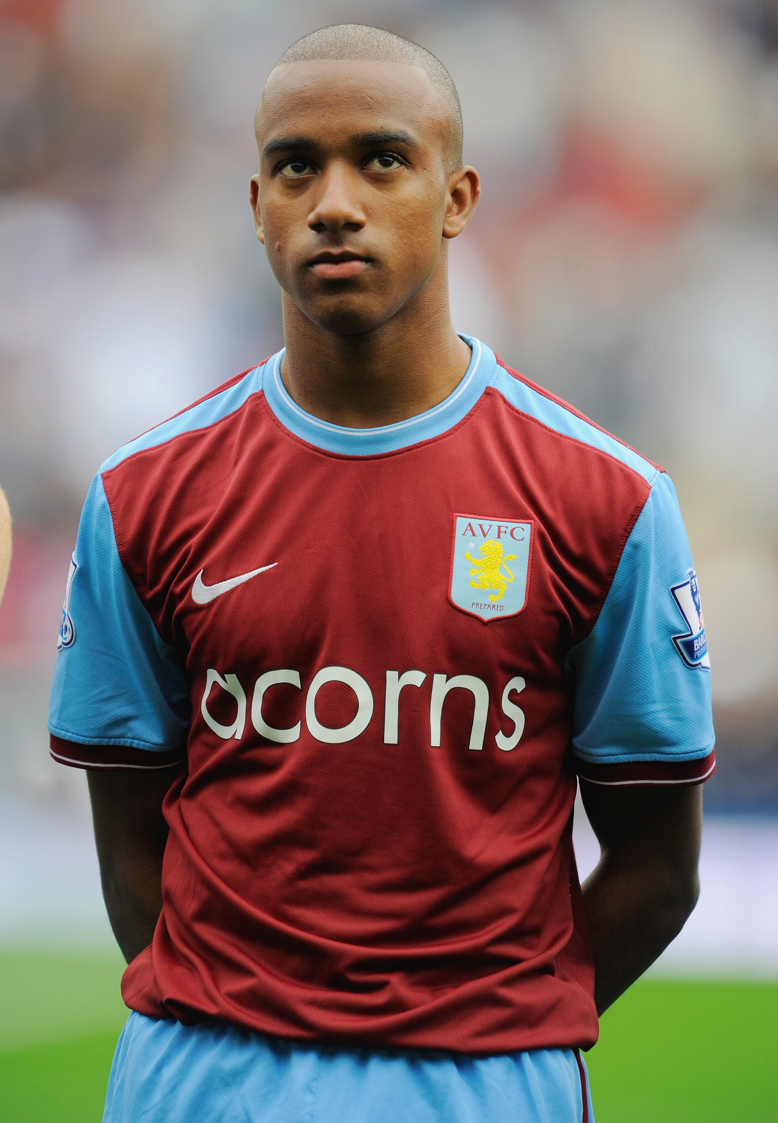 BLACKBURN, ENGLAND - SEPTEMBER 26: Fabian Delph of Aston Villa lines up before the Barclays Premier League match between Blackburn Rovers and Aston Villa at Ewood Park on September 26, 2009 in Blackburn, England.  (Photo by Michael Regan/Getty Images)