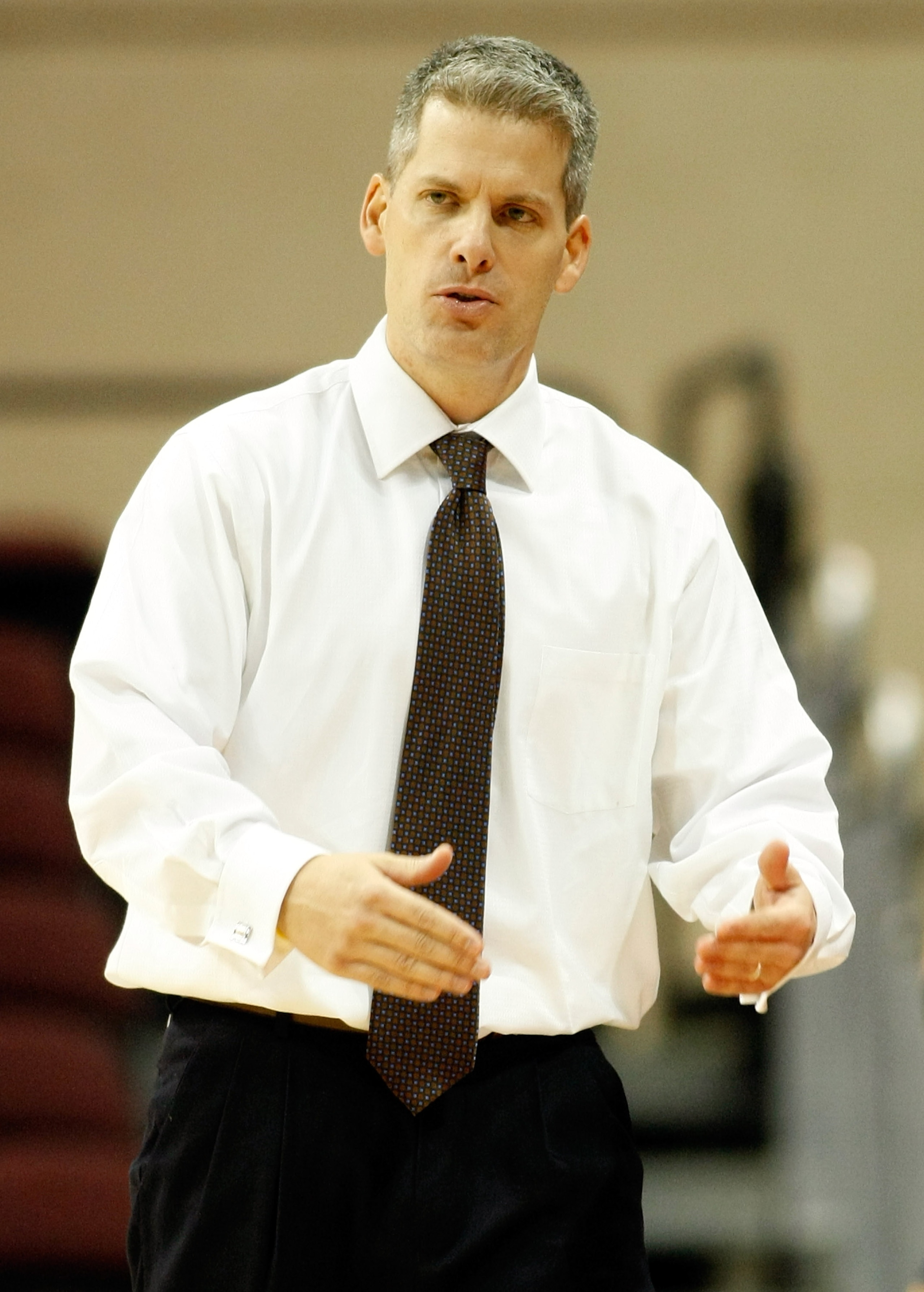 LAS VEGAS - NOVEMBER 27:  Head coach B.J. Hill of the Northern Colorado Bears gestures to his players as they take on the Bethune-Cookman Wildcats during the fourth round of the Las Vegas Invitational at The Orleans Arena November 27, 2010 in Las Vegas, N