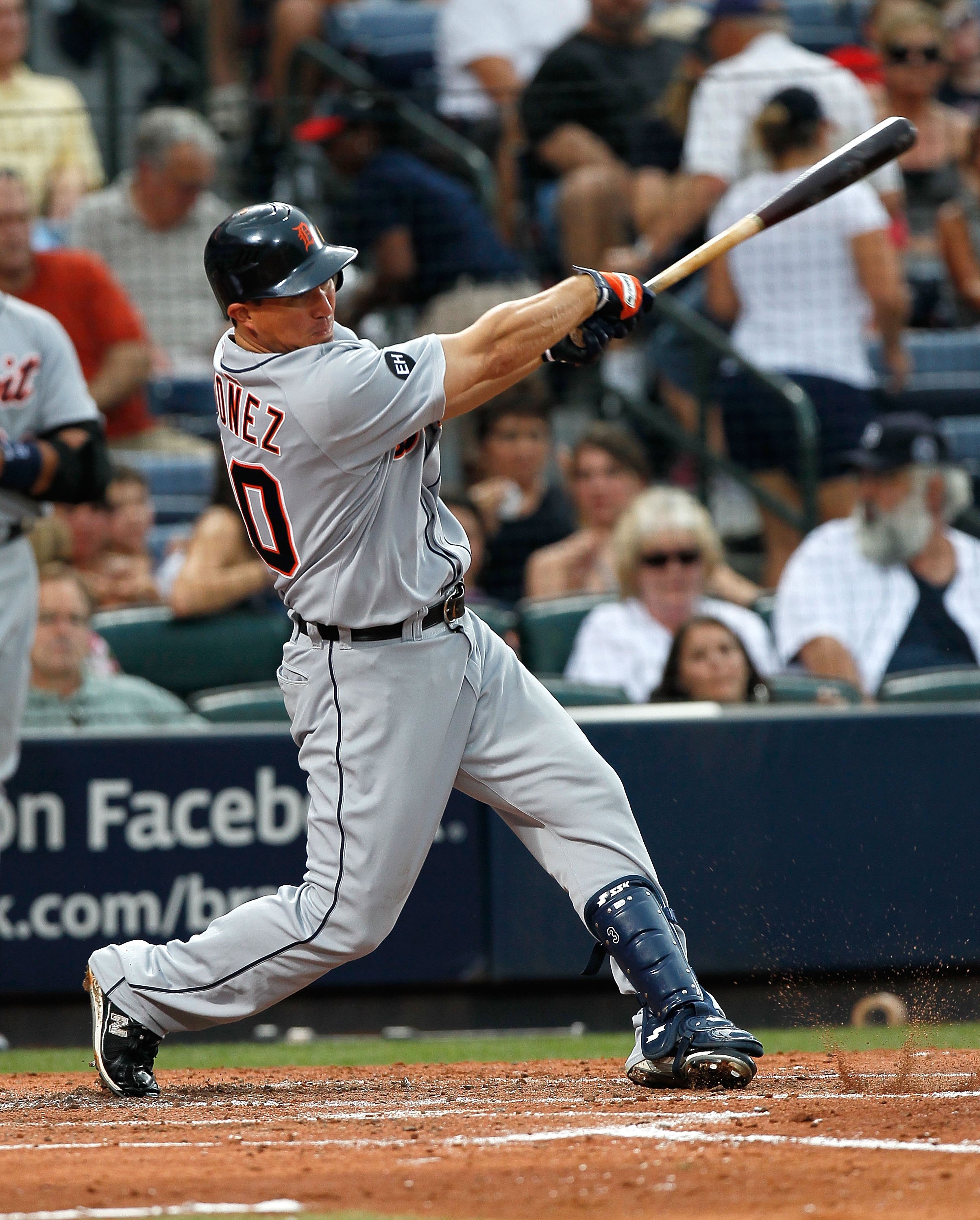 ATLANTA - JUNE 25:  Magglio Ordonez #30 of the Detroit Tigers against the Atlanta Braves at Turner Field on June 25, 2010 in Atlanta, Georgia.  (Photo by Kevin C. Cox/Getty Images)