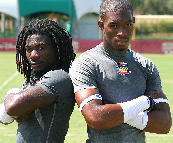 Clinton-Dix (right) with his partner-in-crime Demetrius Hart (left).