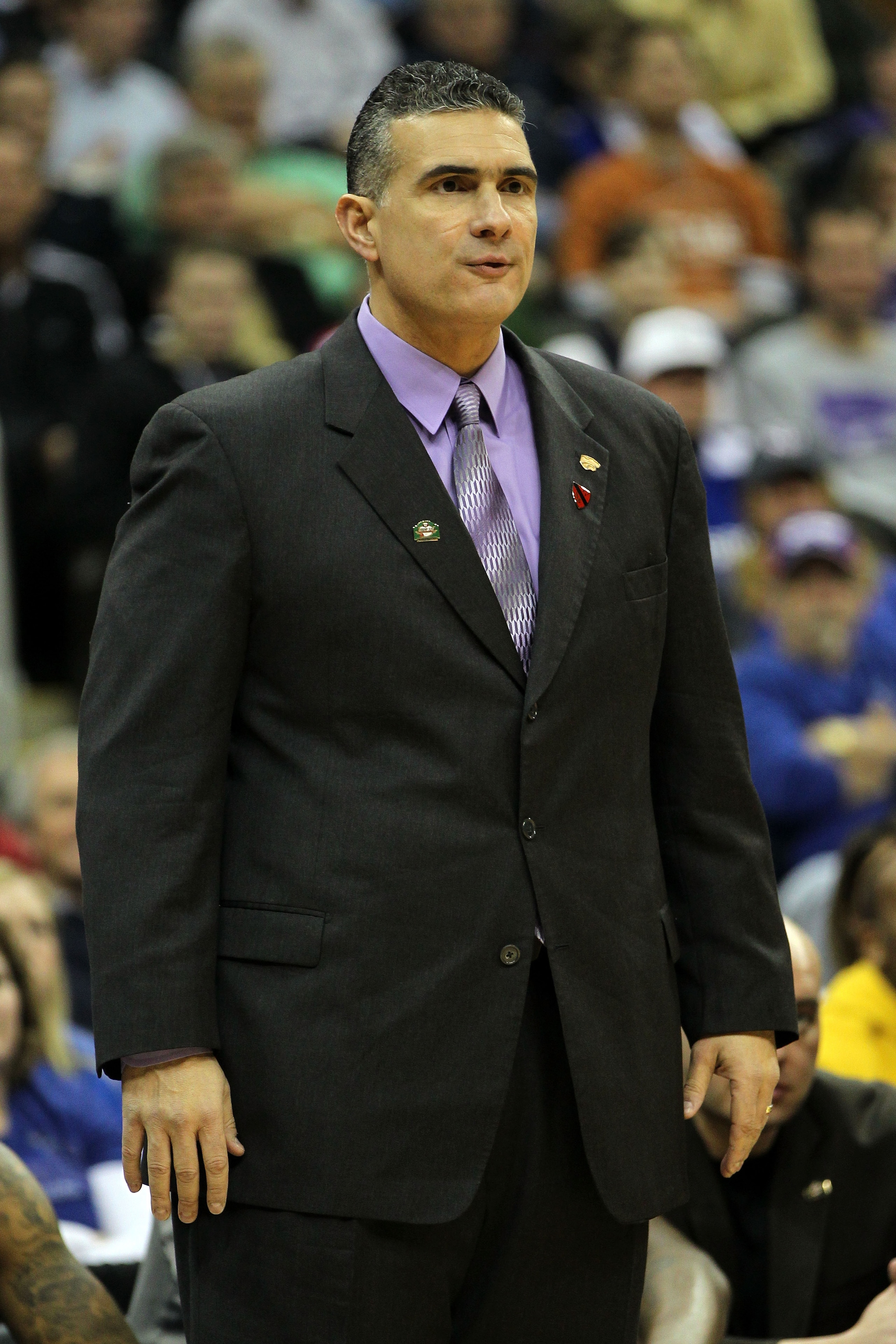 KANSAS CITY, MO - MARCH 10: Head coach Frank Martin of the Kansas State Wildcats looks on during their quarterfinal game against the Colorado Buffaloes in the 2011 Phillips 66 Big 12 Men's Basketball Tournament at Sprint Center on March 10, 2011 in Kansa KANSAS CITY, MO - MARCH 10: Head coach Frank Martin of the Kansas State Wildcats looks on during their quarterfinal game against the Colorado Buffaloes in the 2011 Phillips 66 Big 12 Men's Basketball Tournament at Sprint Center on March 10, 2011 in Kansa