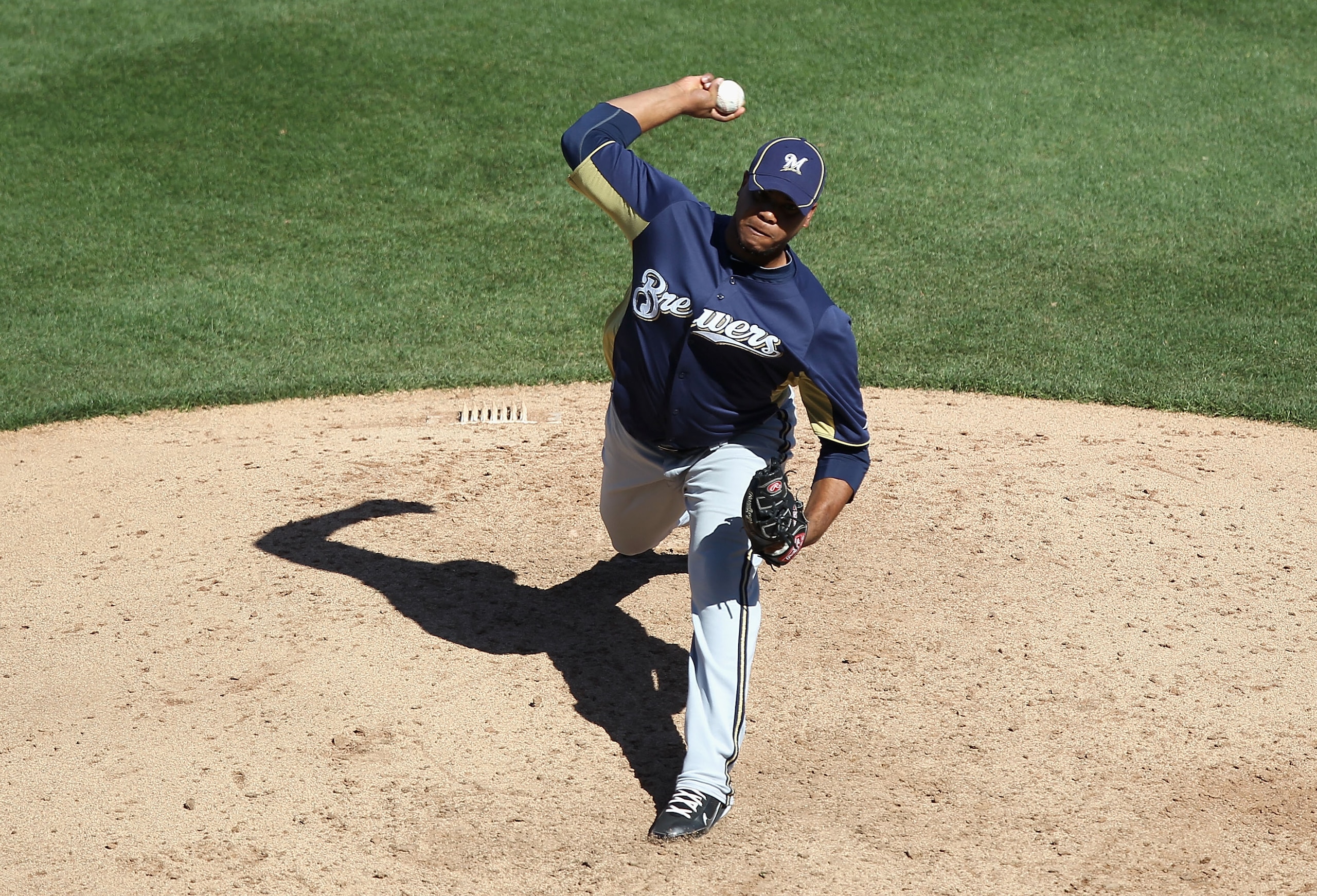 SCOTTSDALE, AZ - MARCH 09: Relief pitcher Wily Peralta #73 of the Milwaukee Brewers pitches against the Arizona Diamondbacks during the spring training game at Salt River Fields at Talking Stick on March 9, 2011 in Scottsdale, Arizona. (Photo by Christi SCOTTSDALE, AZ - MARCH 09: Relief pitcher Wily Peralta #73 of the Milwaukee Brewers pitches against the Arizona Diamondbacks during the spring training game at Salt River Fields at Talking Stick on March 9, 2011 in Scottsdale, Arizona. (Photo by Christi