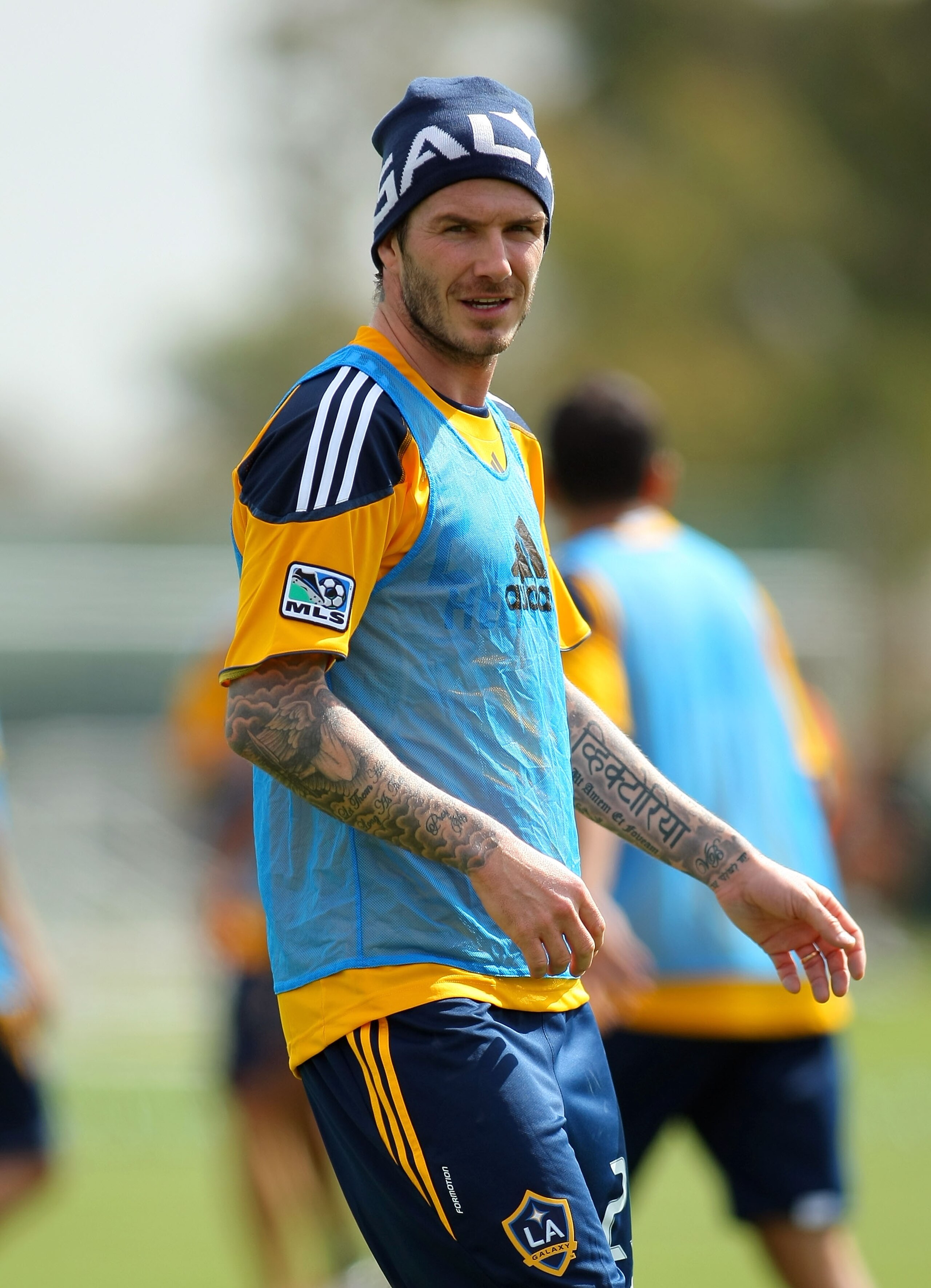 CARSON, CA - FEBRUARY 24:  David Beckham #23 of the Los Angeles Galaxy trains at The Home Depot Center on February 24, 2011 in Carson, California.  (Photo by Victor Decolongon/Getty Images)