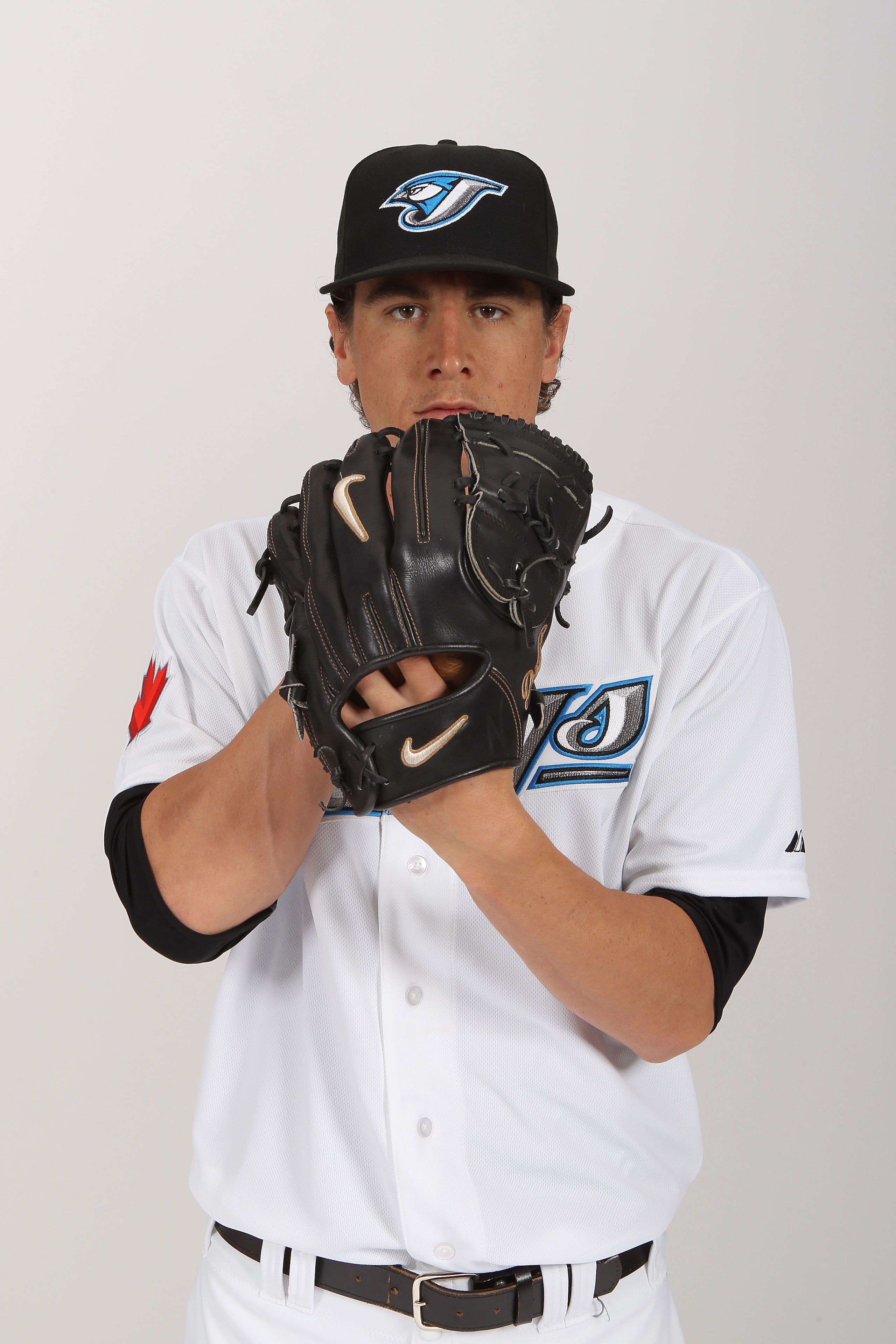 DUNEDIN, FL - FEBRUARY 20:  Zach Stewart #56 of the Toronto Blue Jays poses during photo day at Florida Auto Exchange Stadium on February 20, 2011 in Dunedin, Florida.  (Photo by Nick Laham/Getty Images)