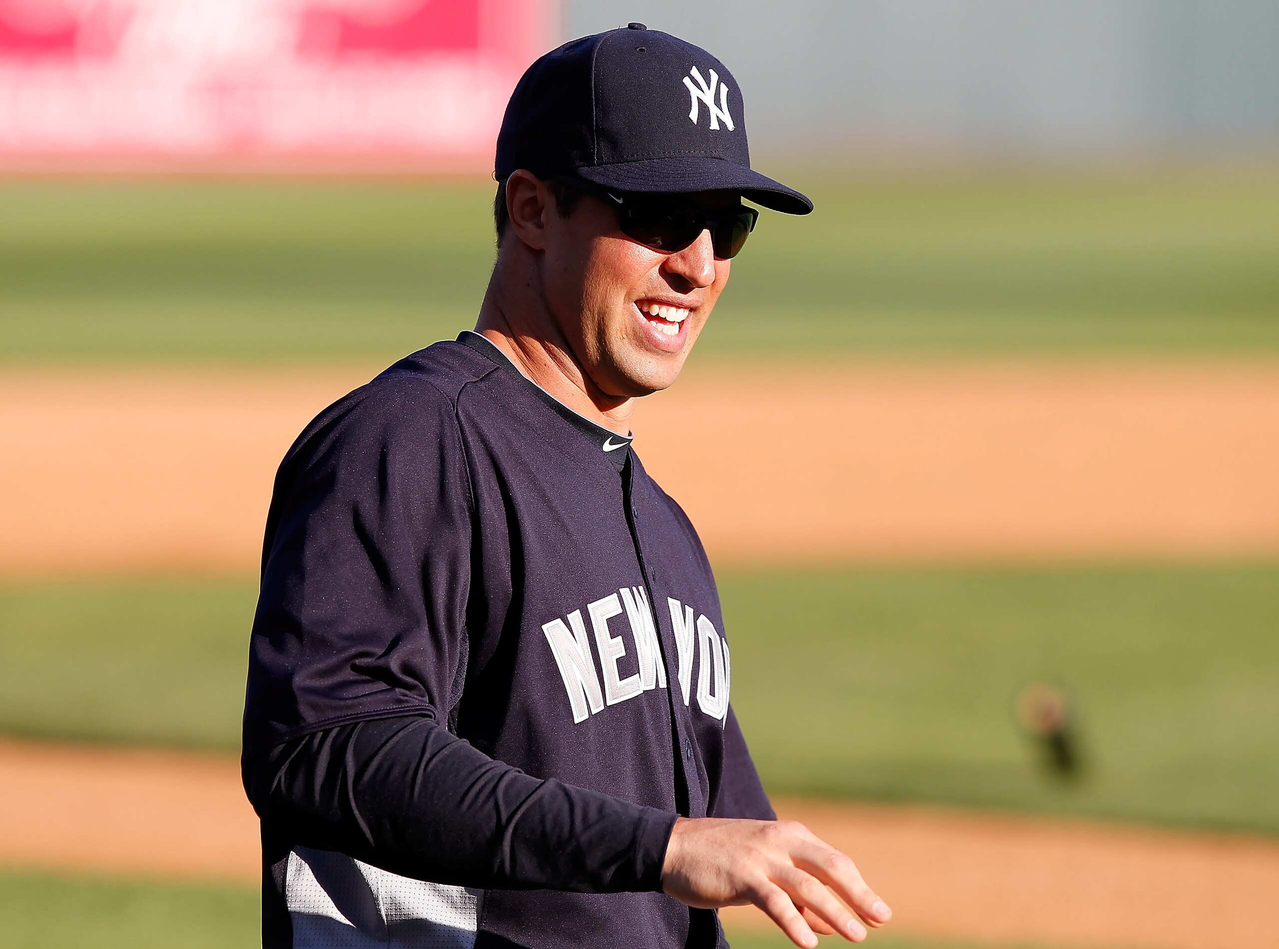 SARASOTA, FL - MARCH 07:  Infielder Mark Teixeira #25 of the New York Yankees warms up just prior to the start of the Grapefruit League Spring Training Game against the Baltimore Orioles at Ed Smith Stadium on March 7, 2011 in Sarasota, Florida.  (Photo b