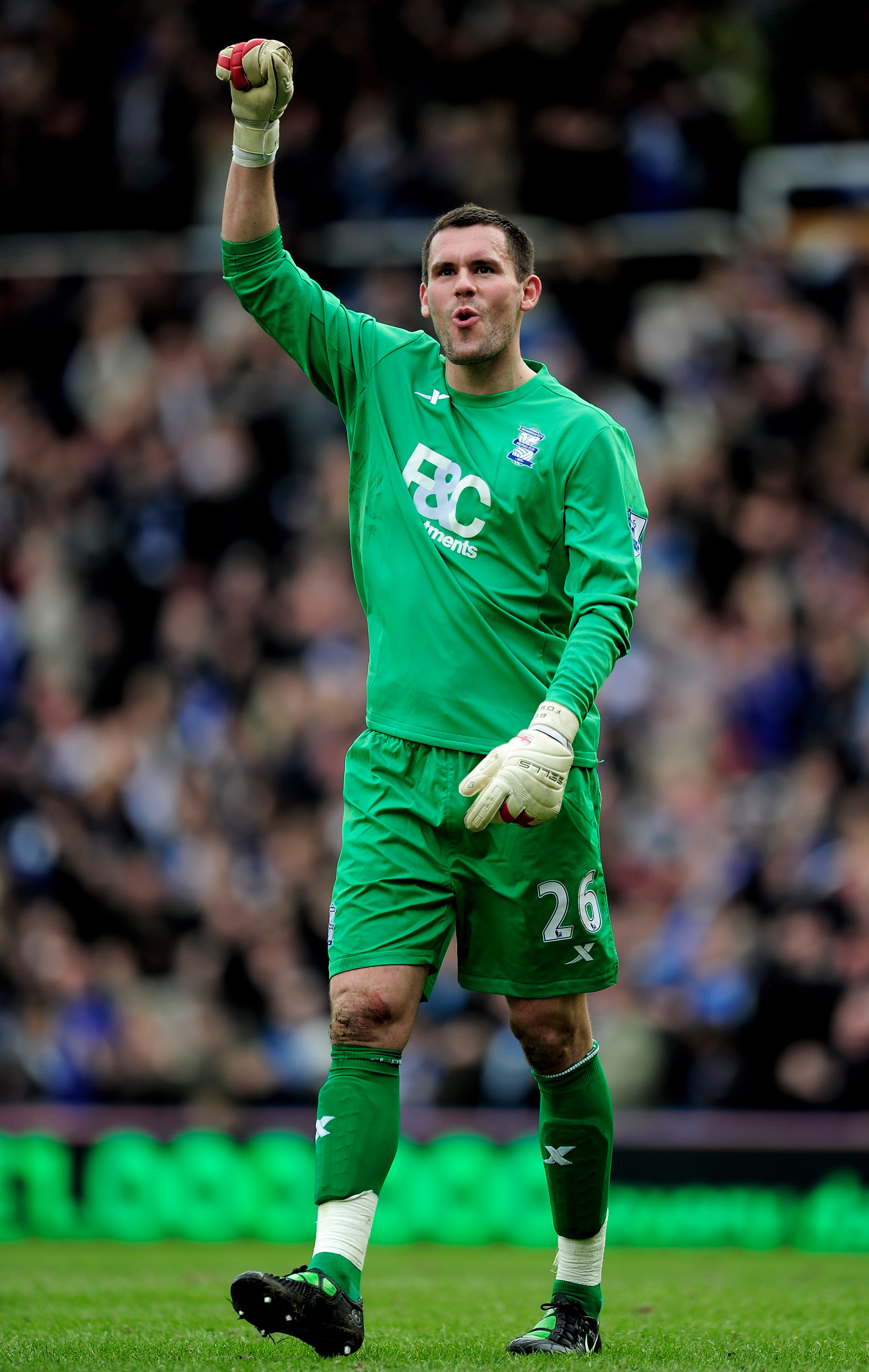 BIRMINGHAM, ENGLAND - MARCH 12:  Ben Foster of Birmingham City gestures during the FA Cup sponsored by E.On Sixth Round match between Birmingham City and Bolton Wanderers at St Andrews on March 12, 2011 in Birmingham, England.  (Photo by Jamie McDonald/Ge