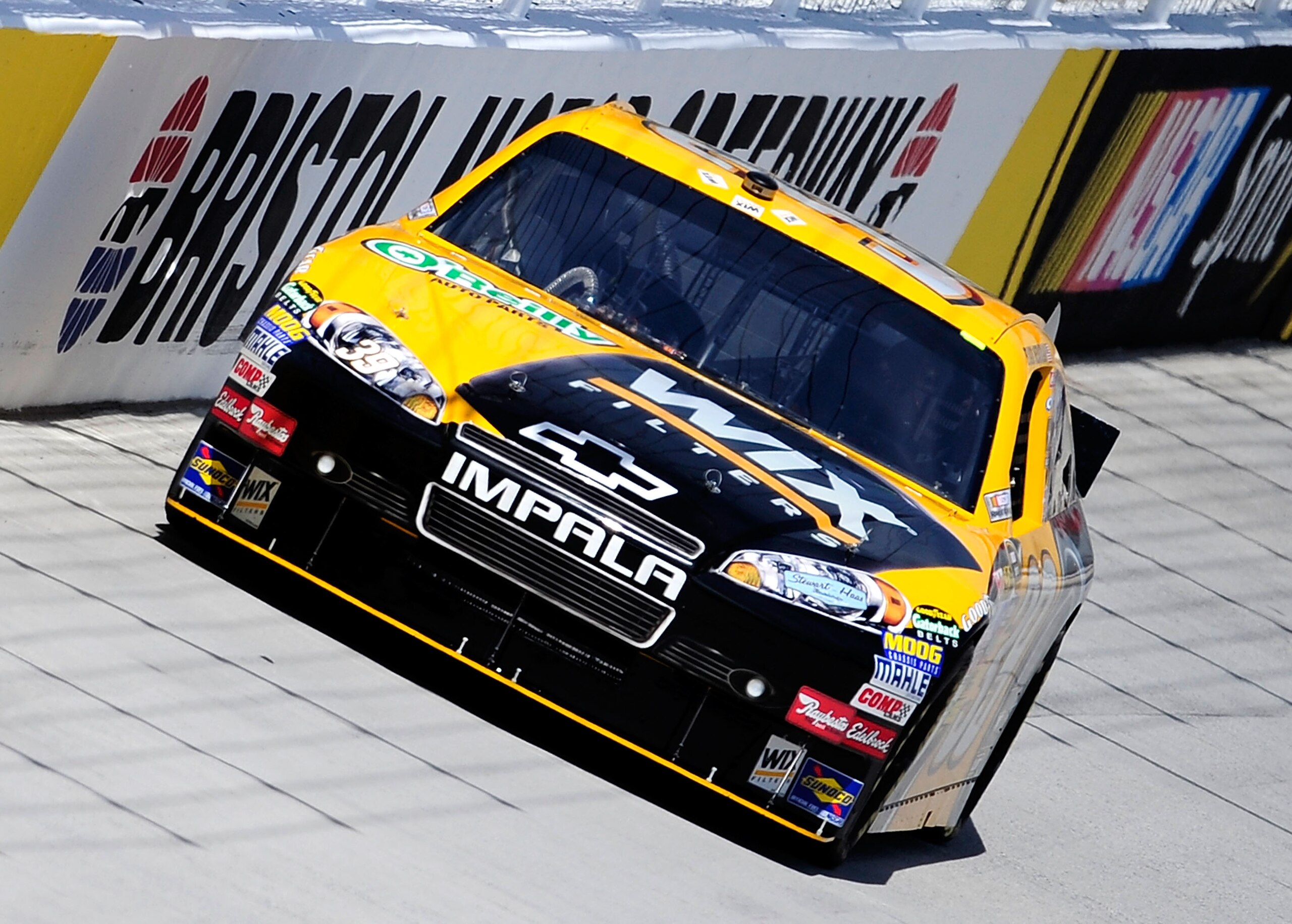 BRISTOL, TN - AUGUST 20:  Ryan Newman drives the #39 Wix Filters Chevrolet during practice for the NASCAR Sprint Cup Series IRWIN Tools Night Race at Bristol Motor Speedway on August 20, 2010 in Bristol, Tennessee.  (Photo by Rusty Jarrett/Getty Images fo