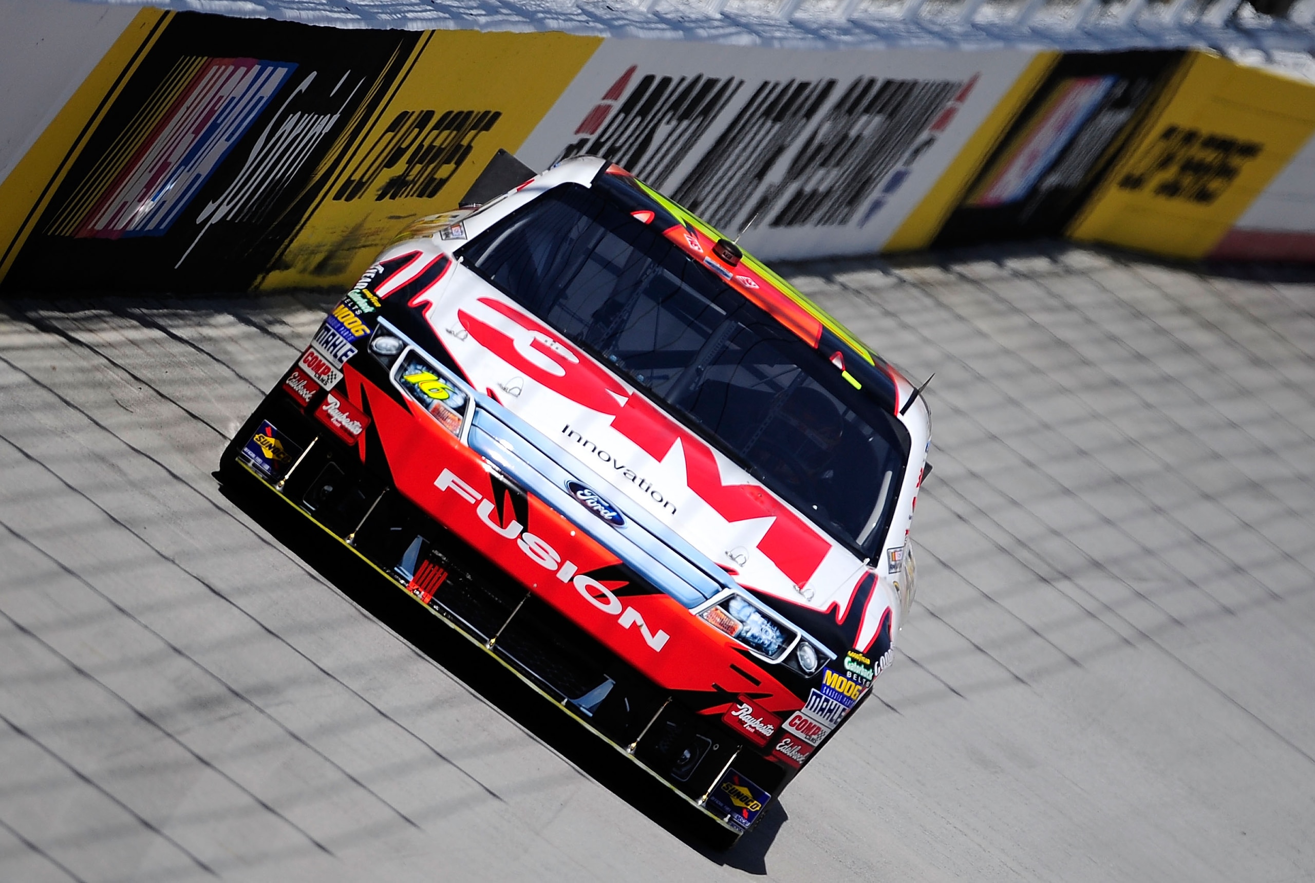 BRISTOL, TN - AUGUST 20:  Greg Biffle drives the #16 3M Ford during practice for the NASCAR Sprint Cup Series IRWIN Tools Night Race at Bristol Motor Speedway on August 20, 2010 in Bristol, Tennessee.  (Photo by Rusty Jarrett/Getty Images for NASCAR)