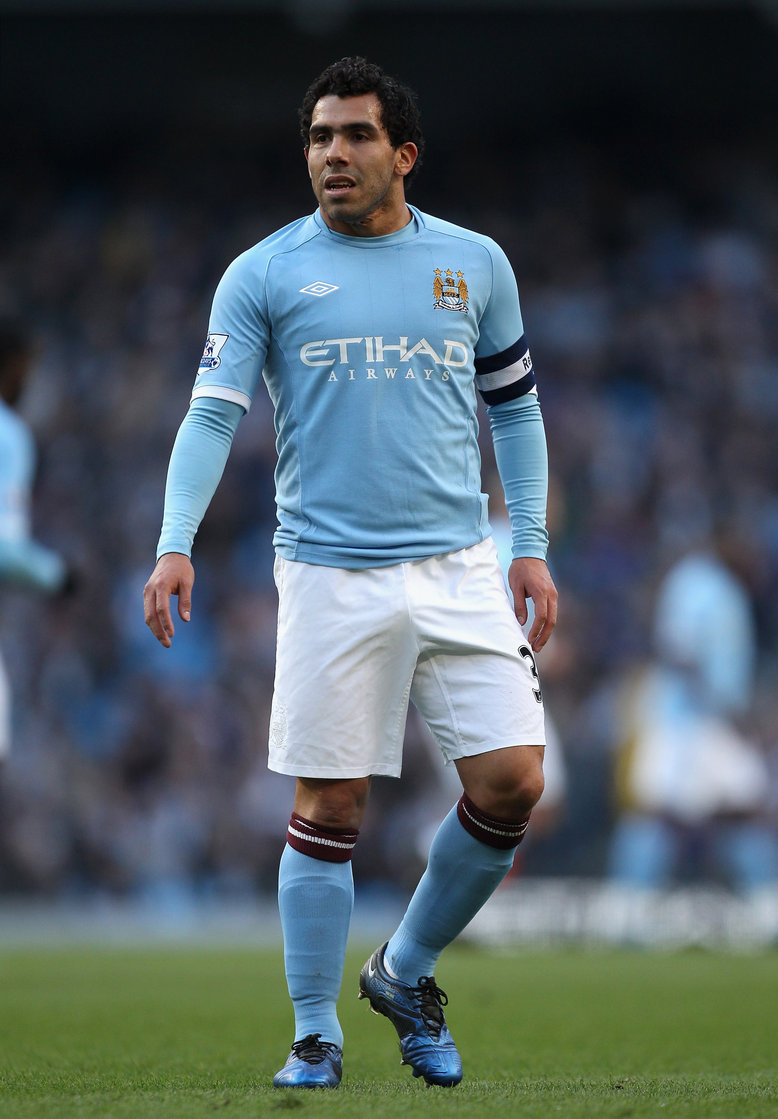 MANCHESTER, ENGLAND - MARCH 13: Carlos Tevez of Manchester City looks on during the FA Cup sponsored by E.On Sixth Round match between Manchester City and Reading at the City of Manchester Stadium on March 13, 2011 in Manchester, England. (Photo by Ian MANCHESTER, ENGLAND - MARCH 13: Carlos Tevez of Manchester City looks on during the FA Cup sponsored by E.On Sixth Round match between Manchester City and Reading at the City of Manchester Stadium on March 13, 2011 in Manchester, England. (Photo by Ian