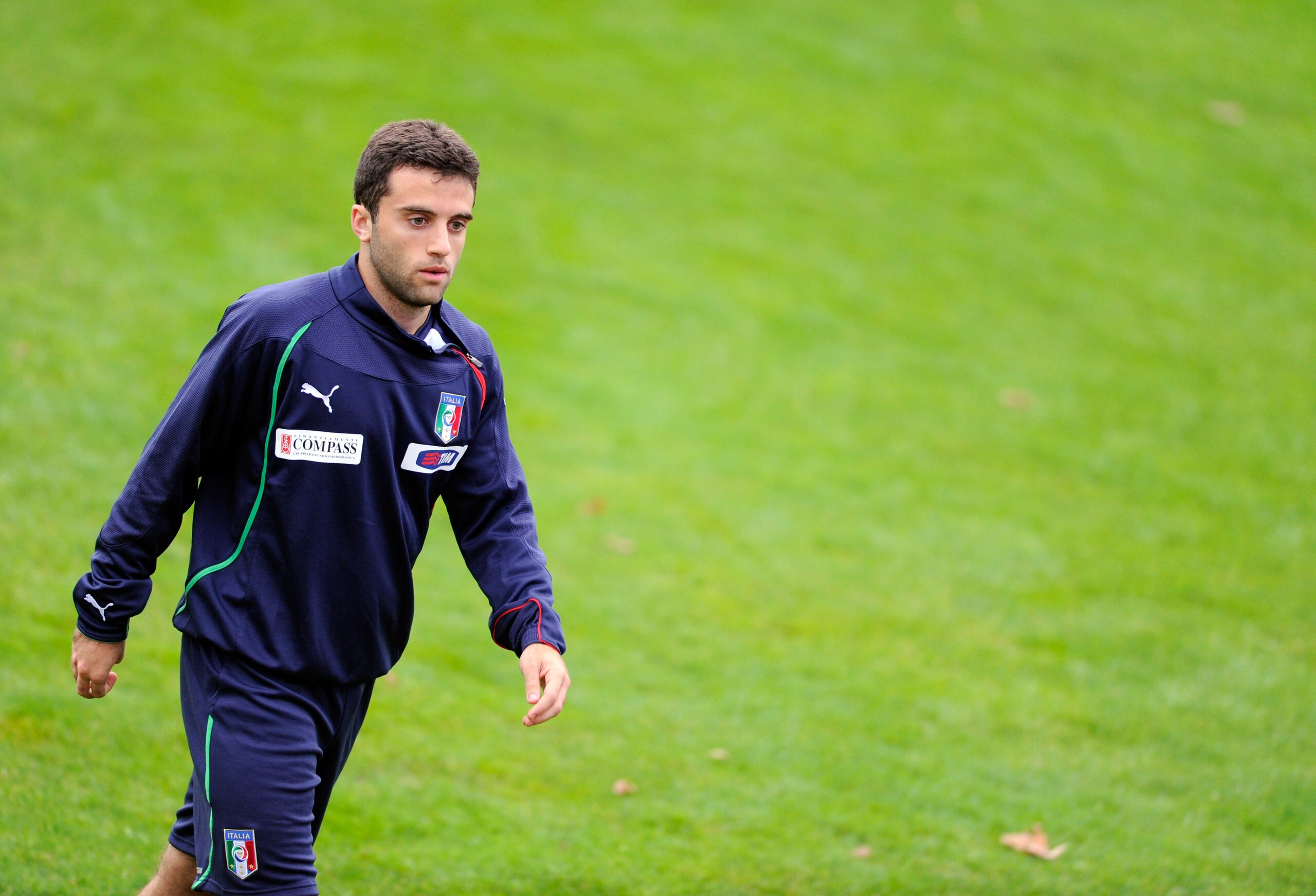 FLORENCE, ITALY - NOVEMBER 15:  Giuseppe Rossi during an Italy Training Session at Coverciano on November 15, 2010 in Florence, Italy.  (Photo by Claudio Villa/Getty Images)