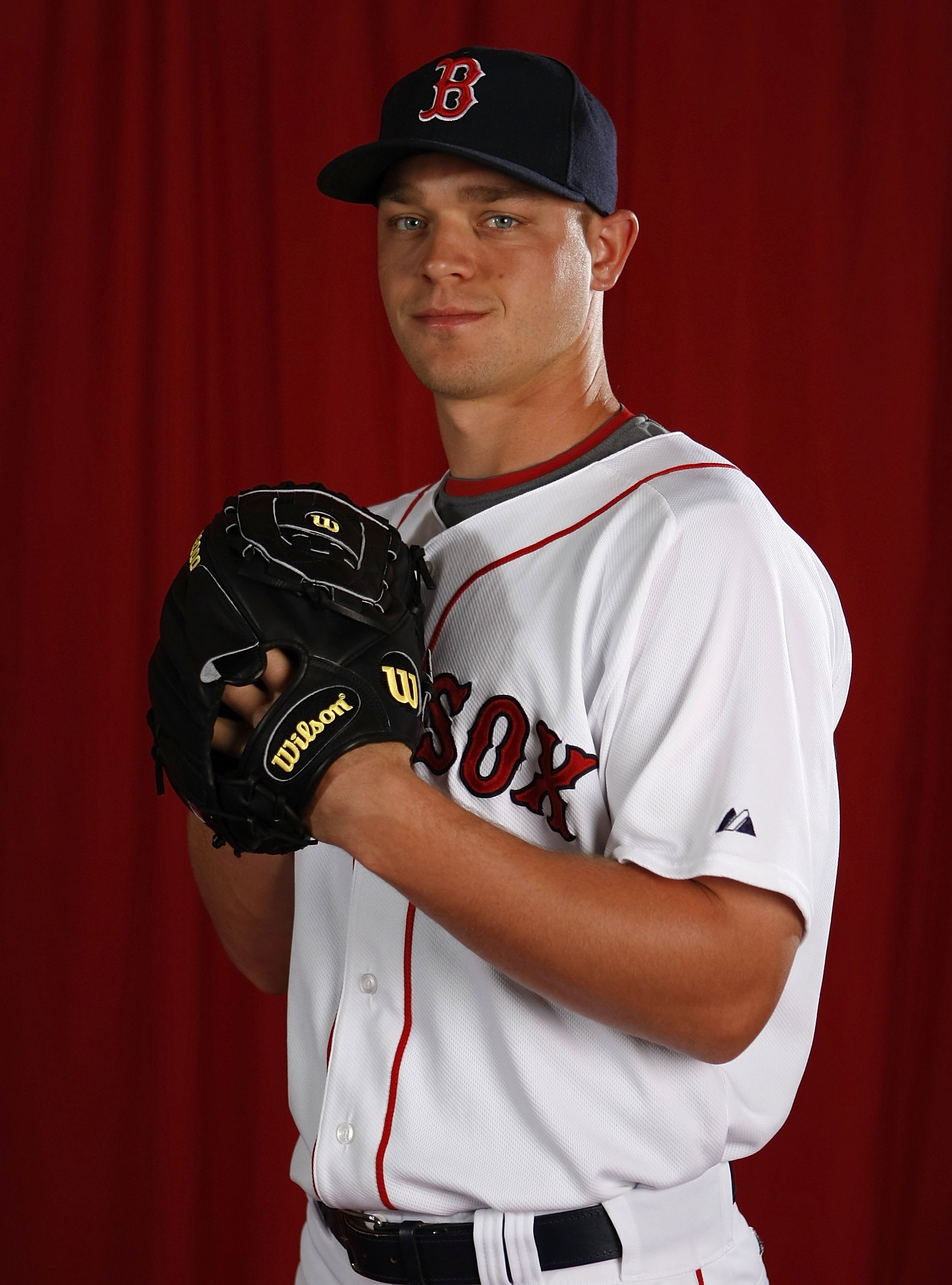 FT. MYERS, FL - FEBRUARY 28:  Michael Bowden #64 of the Boston Red Sox poses during photo day at the Boston Red Sox Spring Training practice facility on February 28, 2010 in Ft. Myers, Florida.  (Photo by Gregory Shamus/Getty Images)
