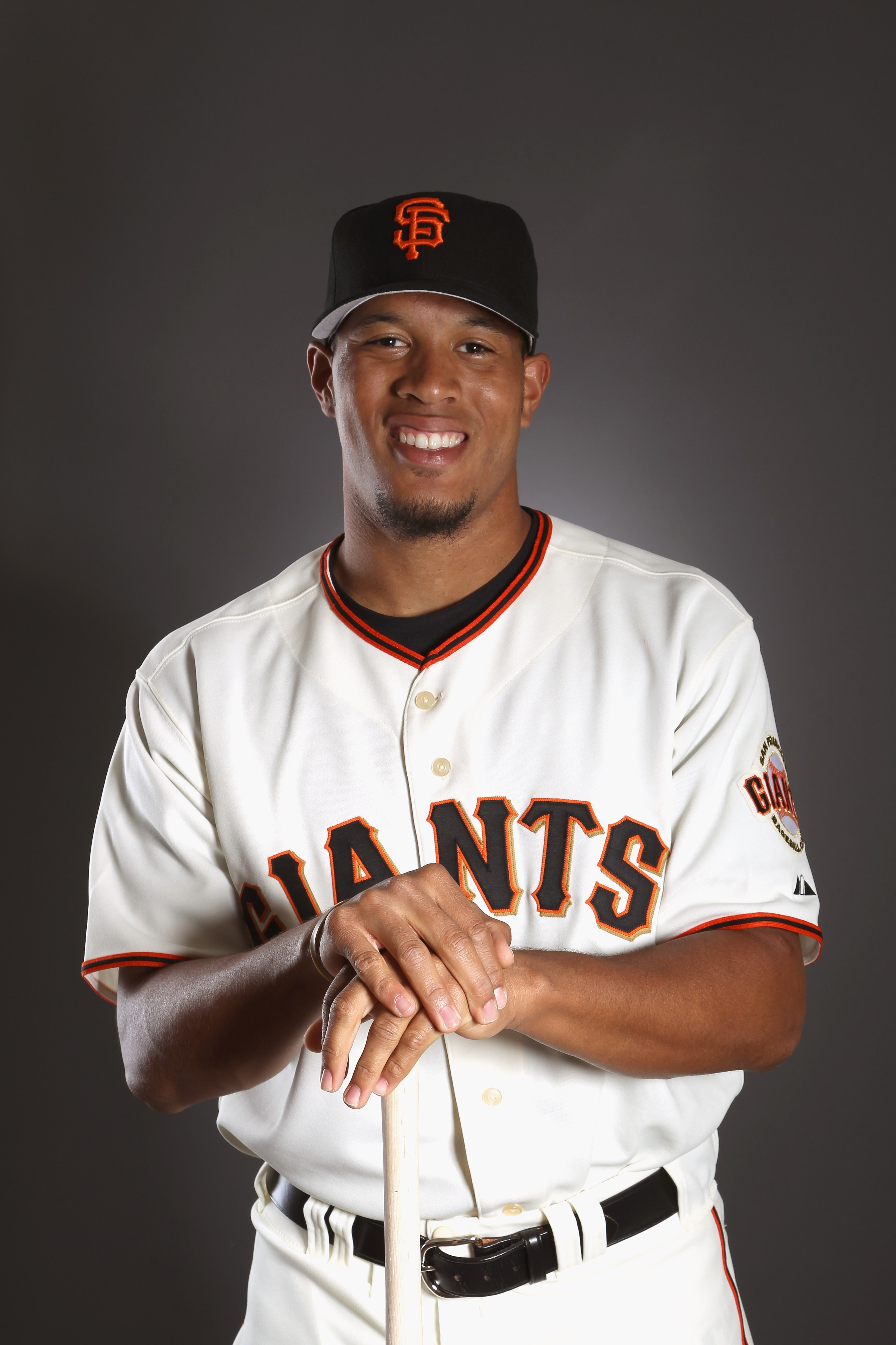 SCOTTSDALE, AZ - FEBRUARY 23:  Thomas Neal #63 of the San Francisco Giants poses for a portrait during media photo day at Scottsdale Stadium on February 23, 2011 in Scottsdale, Arizona.  (Photo by Ezra Shaw/Getty Images)