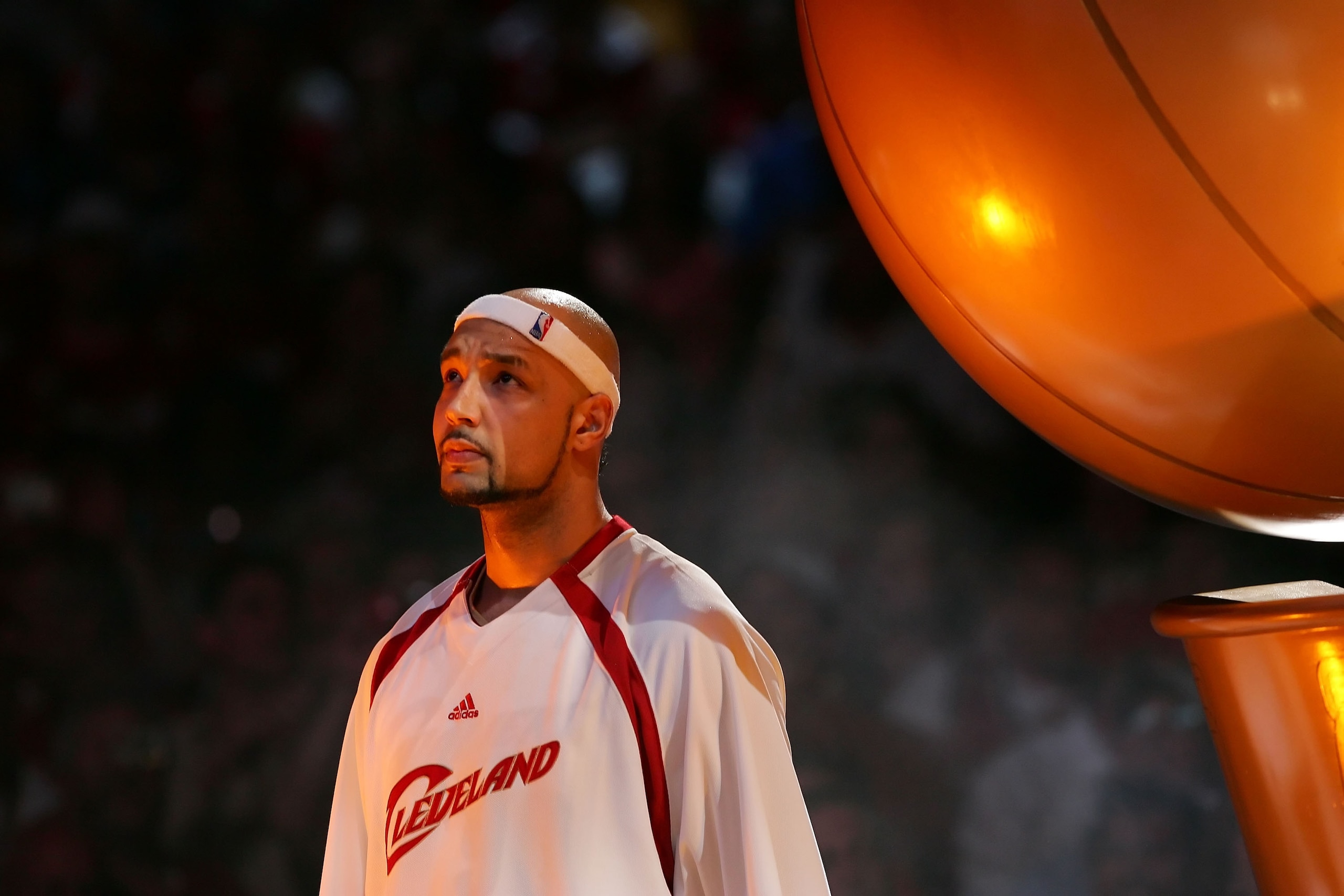 CLEVELAND - JUNE 12: Drew Gooden #90 of the Cleveland Cavaliers is introduced before Game Three of the NBA Finals on June 12, 2007 at the Quicken Loans Arena in Cleveland, Ohio. NOTE TO USER: User expressly acknowledges and agrees that, by downloading and
