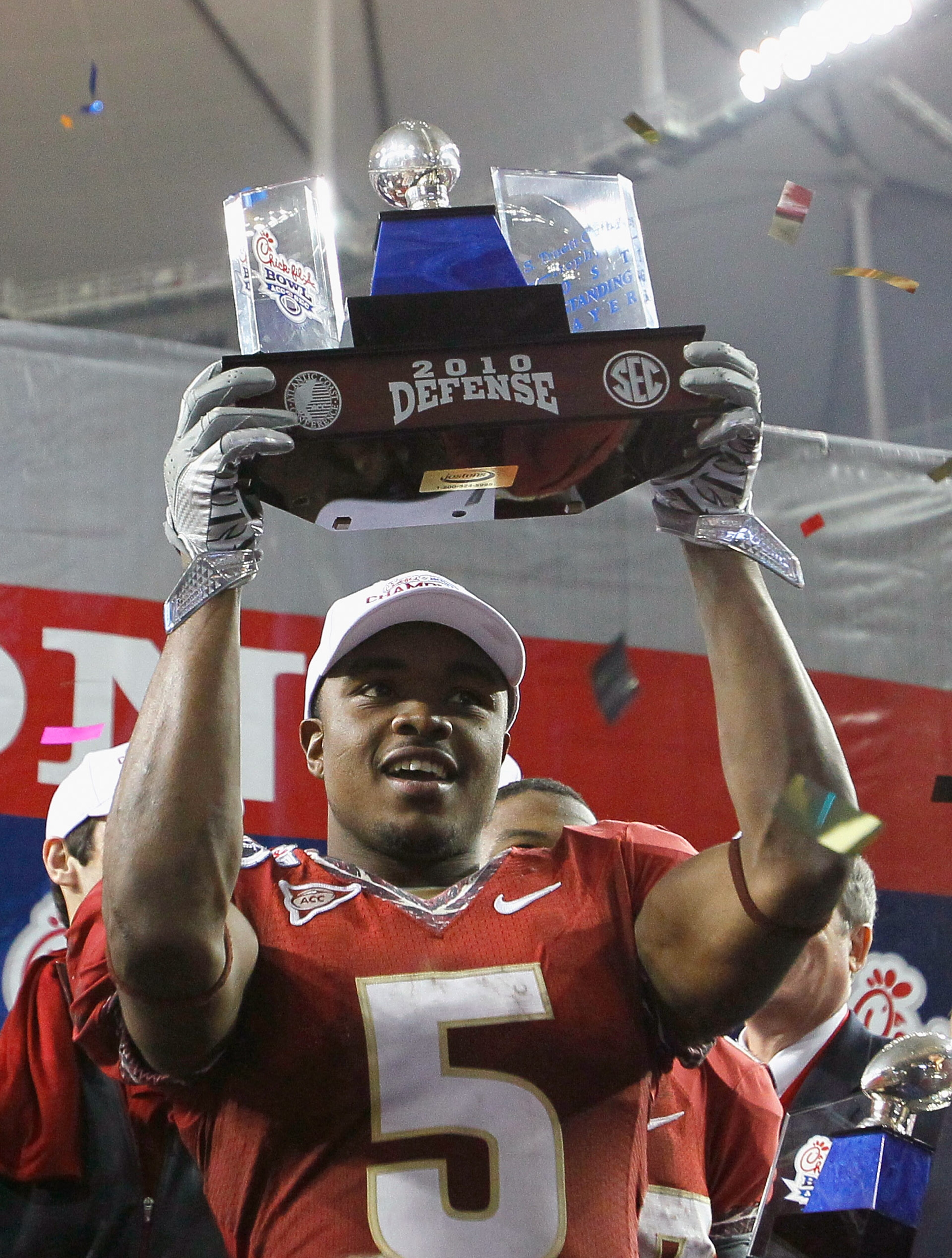 ATLANTA, GA - DECEMBER 31:  Greg Reid #5 of the Florida State Seminoles against the South Carolina Gamecocks during the 2010 Chick-fil-A Bowl at Georgia Dome on December 31, 2010 in Atlanta, Georgia.  (Photo by Kevin C. Cox/Getty Images)