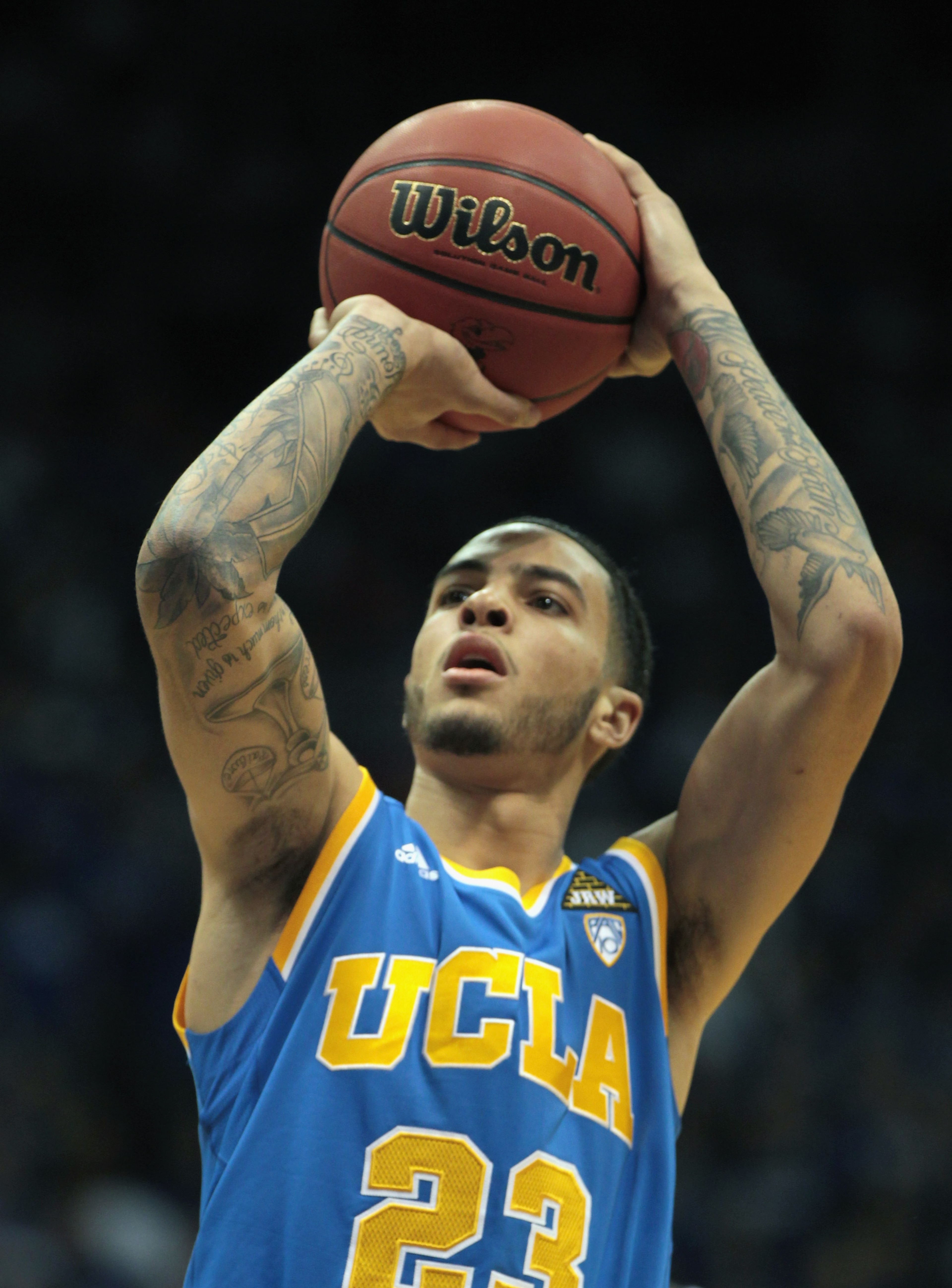 LAWRENCE, KS - DECEMBER 02: Tyler Honeycutt #23 of the UCLA Bruins in action during the game against the Kansas Jayhawks on December 2, 2010 at Allen Fieldhouse in Lawrence, Kansas. (Photo by Jamie Squire/Getty Images) LAWRENCE, KS - DECEMBER 02: Tyler Honeycutt #23 of the UCLA Bruins in action during the game against the Kansas Jayhawks on December 2, 2010 at Allen Fieldhouse in Lawrence, Kansas. (Photo by Jamie Squire/Getty Images)