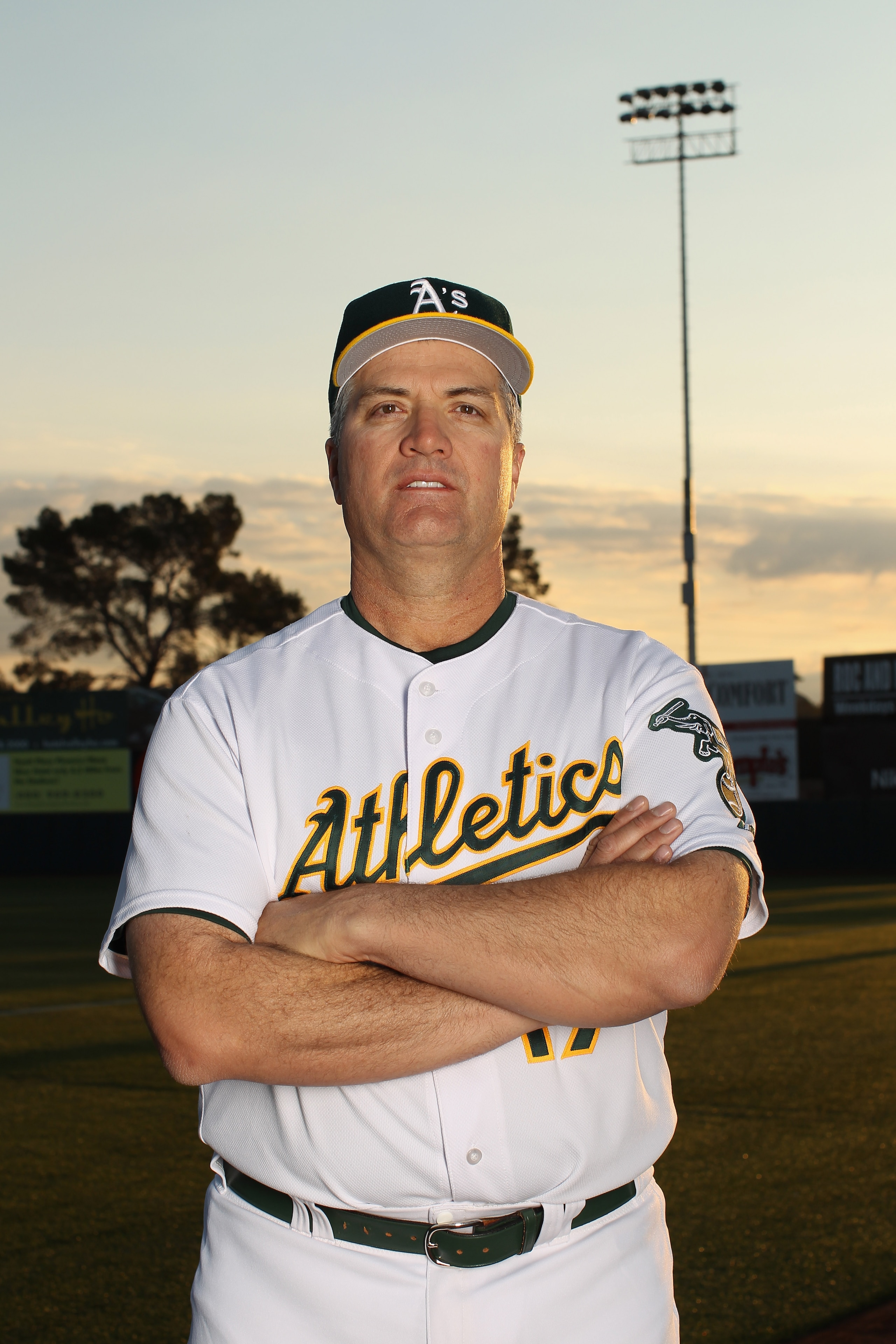 PHOENIX, AZ - FEBRUARY 24:  Manager Bob Geren of the Oakland Athletics poses for a portrait during media photo day at Phoenix Municipal Stadium on February 24, 2011 in Phoenix, Arizona.  (Photo by Ezra Shaw/Getty Images)