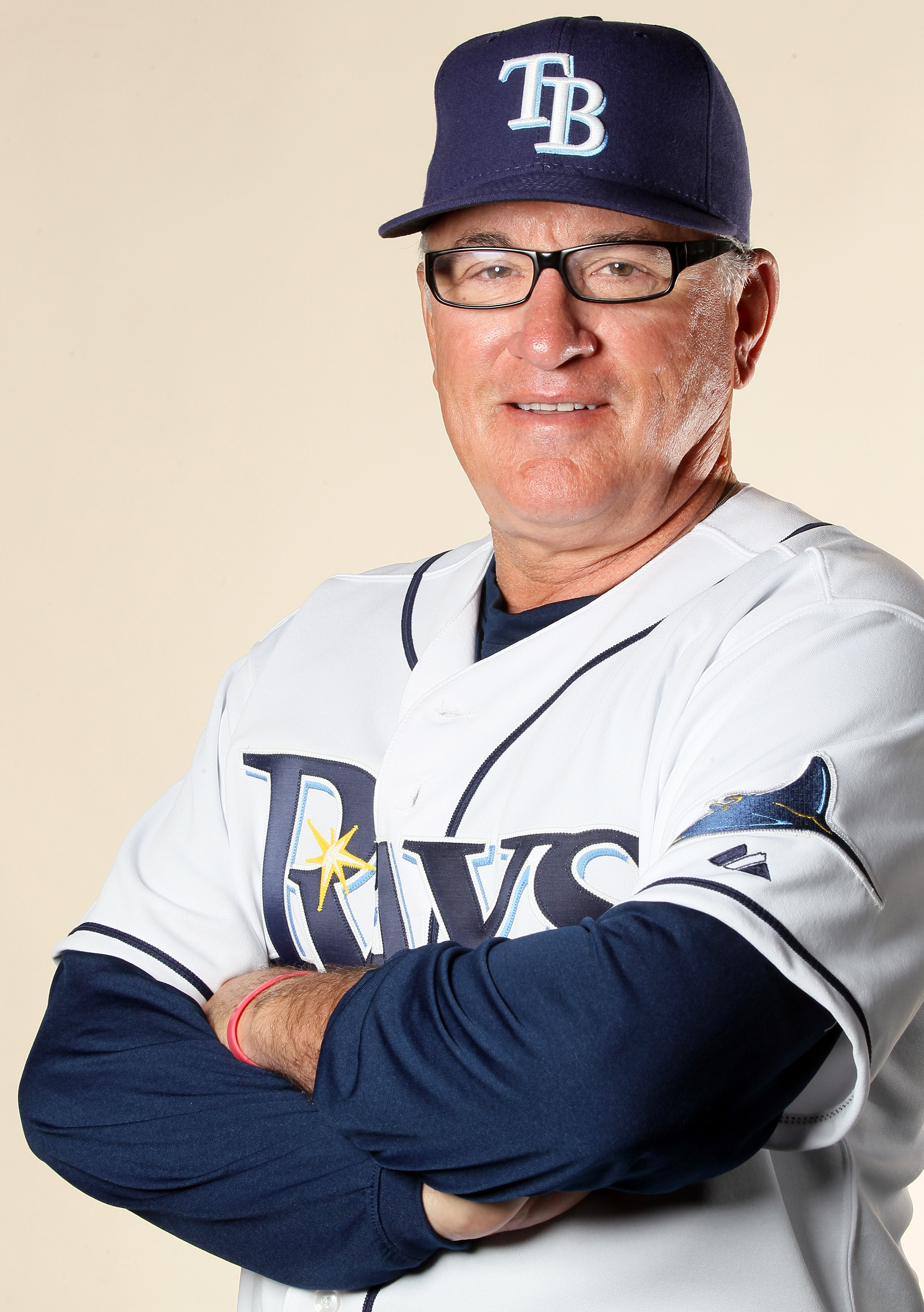 FT. MYERS, FL - FEBRUARY 22:  Joe Maddon #70 of the Tampa Bay Rays poses for a portrait during the Tampa Bay Rays Photo Day on February 22, 2011 at the Charlotte Sports Complex in Port Charlotte, Florida.  (Photo by Elsa/Getty Images)