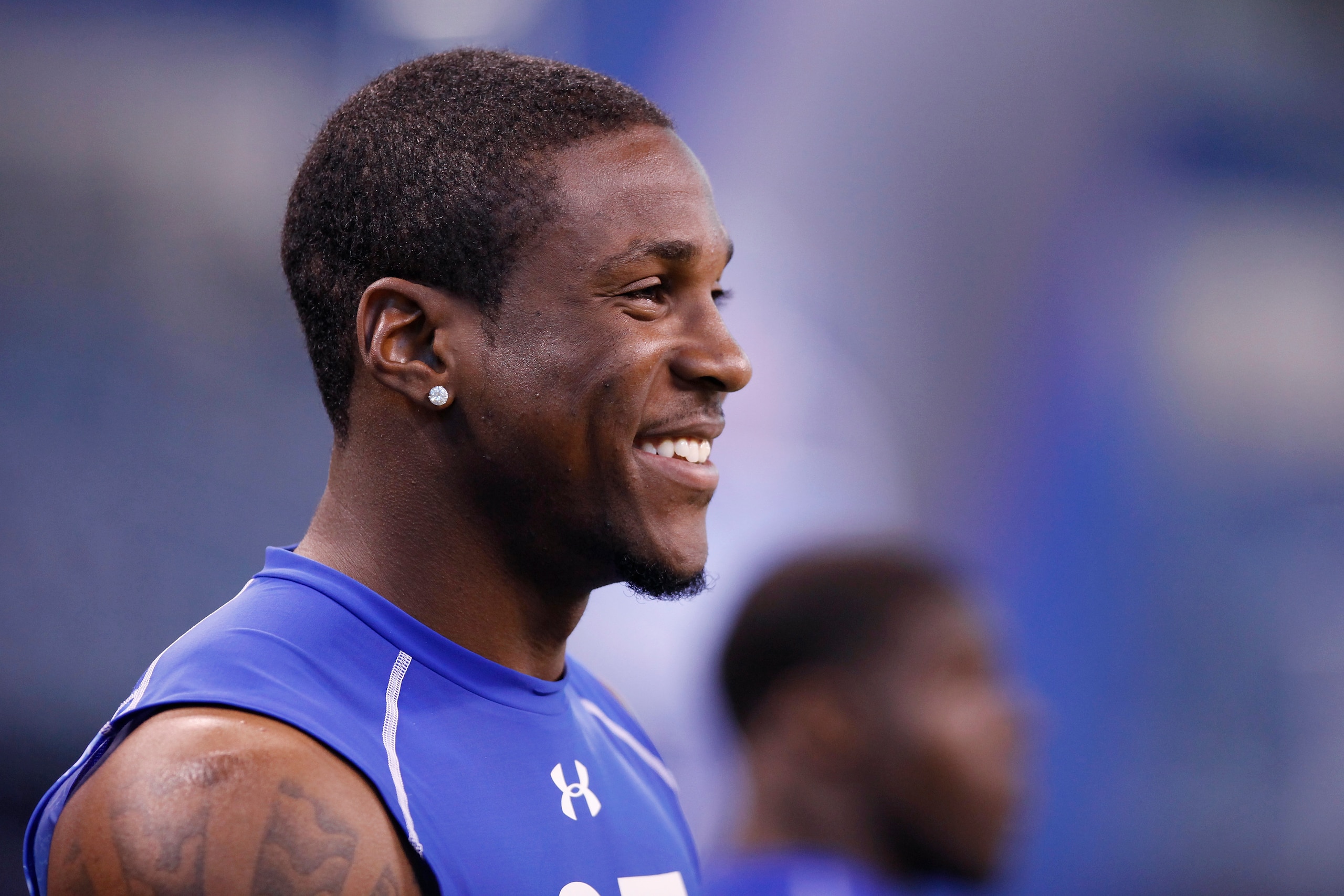 INDIANAPOLIS, IN - MARCH 1: Defensive back Patrick Peterson of LSU looks on during the 2011 NFL Scouting Combine at Lucas Oil Stadium on February 28, 2011 in Indianapolis, Indiana. (Photo by Joe Robbins/Getty Images)