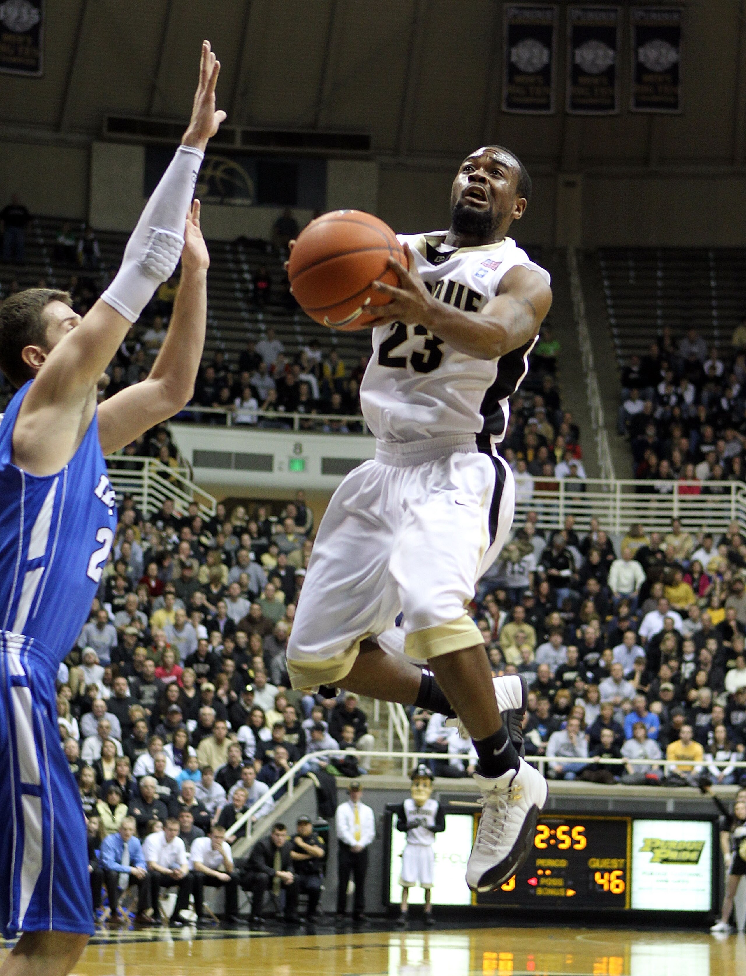 WEST LAFAYETTE, IN - DECEMBER 21:  Lewis Jackson #23 of the Purdue Boilermakers shoots the ball during the game against the IPFW Mastodons at Mackey Arena on December 21, 2010 in West Lafayette, Indiana.  (Photo by Andy Lyons/Getty Images)