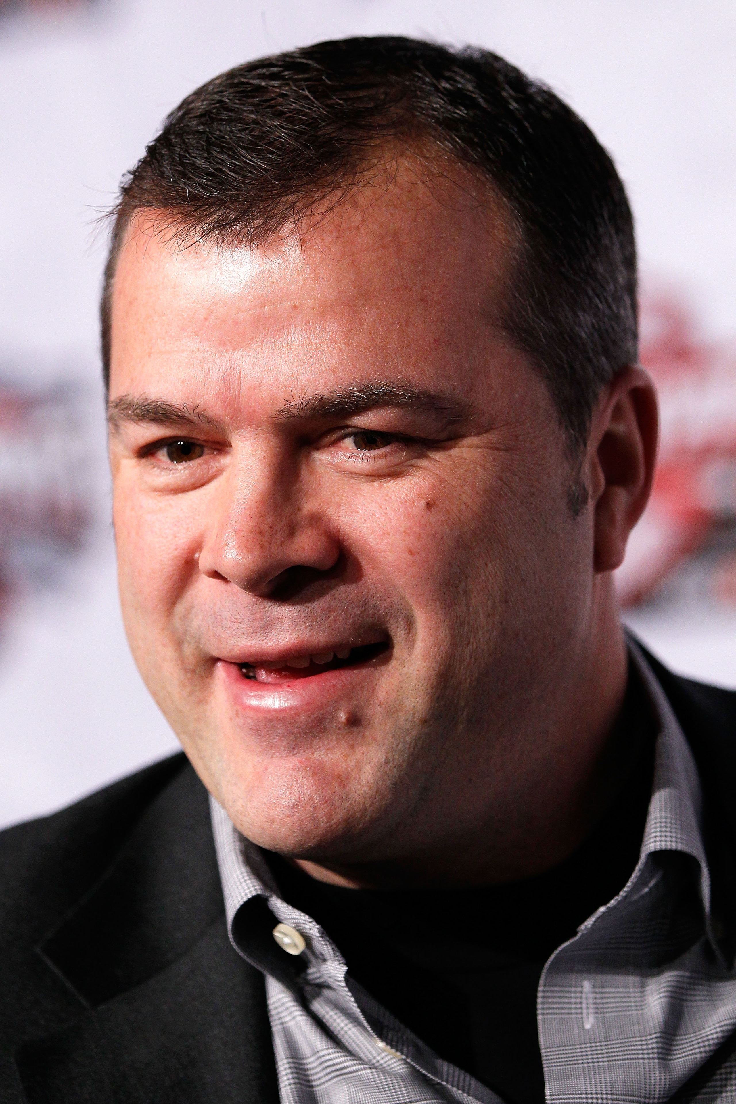 RALEIGH, NC - JANUARY 28:  Head coach Alain Vigneault of the Vancouver Canucks answers questions during NHL All Star Player Media Availability apart of the 2011 NHL All-Star Weekend at the Raleigh Convention Center on January 28, 2011 in Raleigh, North Ca