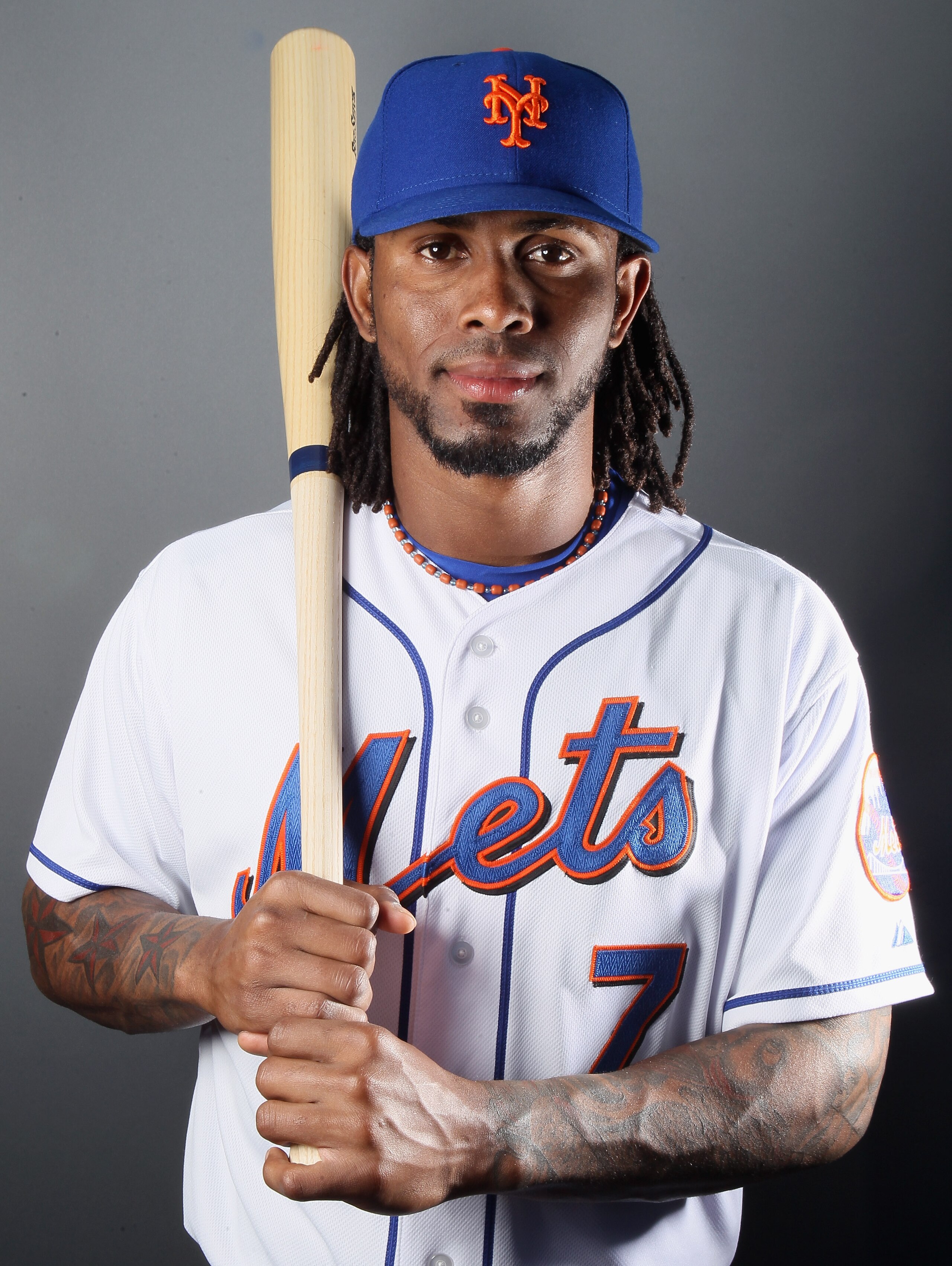 PORT ST. LUCIE, FL - FEBRUARY 24: Jose Reyes #7 of the New York Mets poses for a portrait during the New York Mets Photo Day on February 24, 2011 at Digital Domain Park in Port St. Lucie, Florida. (Photo by Elsa/Getty Images) PORT ST. LUCIE, FL - FEBRUARY 24: Jose Reyes #7 of the New York Mets poses for a portrait during the New York Mets Photo Day on February 24, 2011 at Digital Domain Park in Port St. Lucie, Florida. (Photo by Elsa/Getty Images)