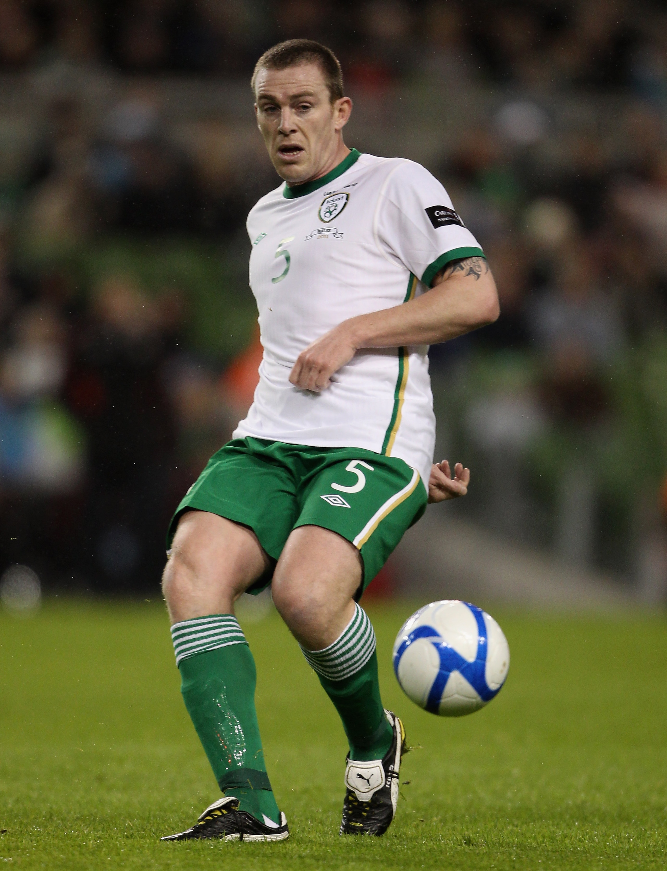 DUBLIN, IRELAND - FEBRUARY 08:  Richard Dunne of Ireland during the Carling Nations Cup between Republic of Ireland and Wales at Aviva Stadium on February 8, 2011 in Dublin, Ireland.  (Photo by Scott Heavey/Getty Images)