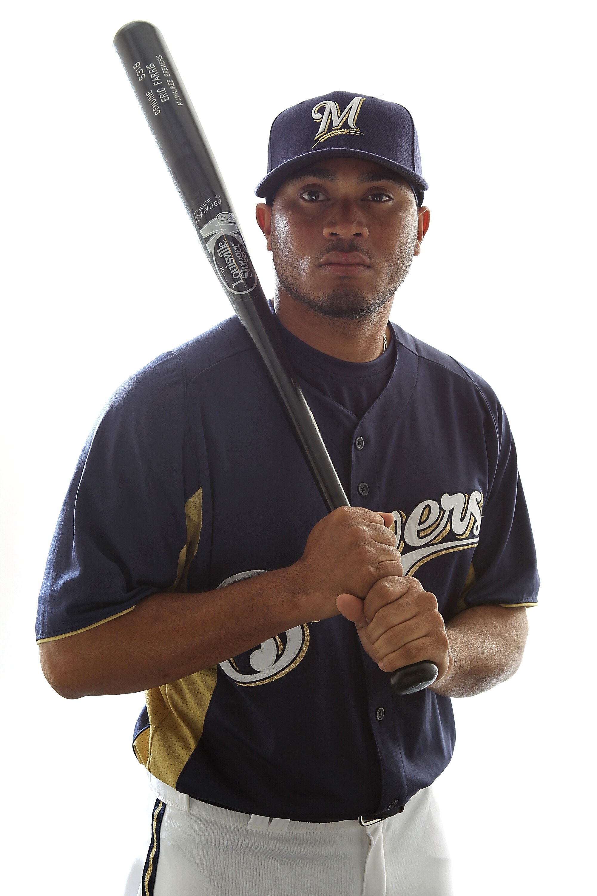 MARYVALE, AZ - FEBRUARY 24:  Eric Farris #63 of the Milwaukee Brewers poses for a portrait during Spring Training Media Day on February 24, 2011 at Maryvale Stadium in Maryvale, Arizona.  (Photo by Jonathan Ferrey/Getty Images)
