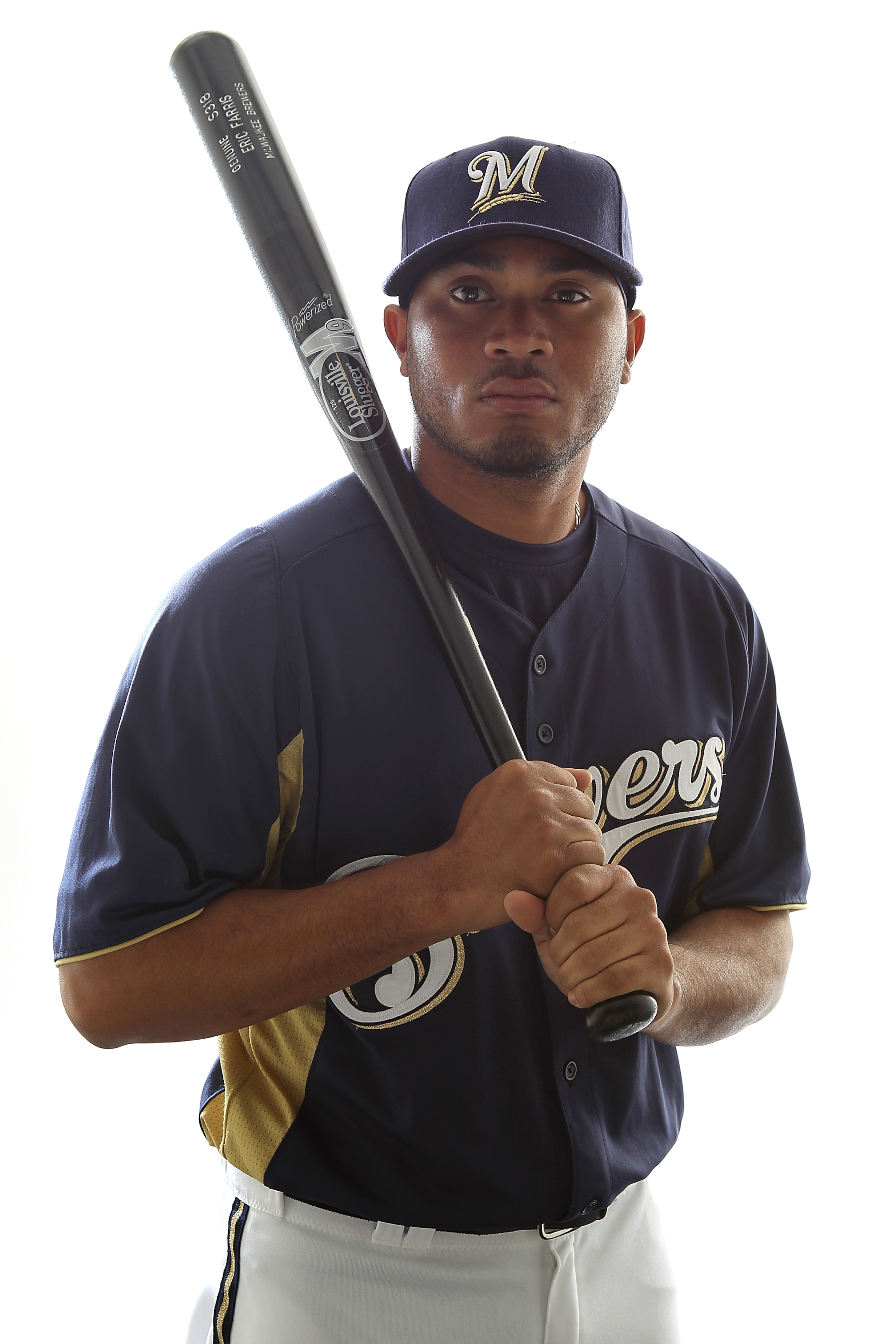 MARYVALE, AZ - FEBRUARY 24:  Eric Farris #63 of the Milwaukee Brewers poses for a portrait during Spring Training Media Day on February 24, 2011 at Maryvale Stadium in Maryvale, Arizona.  (Photo by Jonathan Ferrey/Getty Images)
