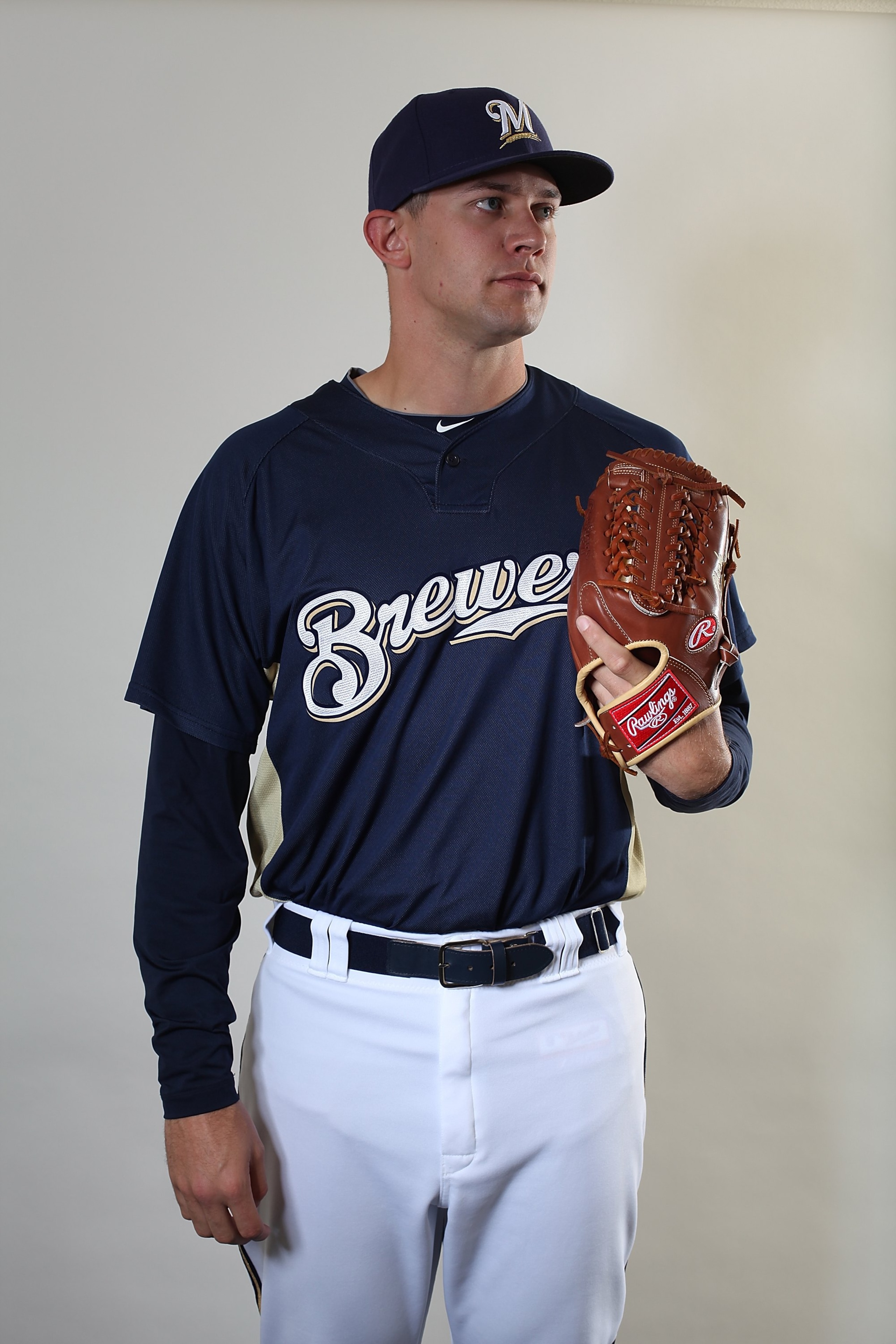 MARYVALE, AZ - MARCH 01:  Kyle Heckathorn #68 poses for a portrait during the Milwaukee Brewers Photo Day at the Maryvale  Baseball Park on March 1, 2010 in Maryvale, Arizona.  (Photo by Jonathan Ferrey/Getty Images)