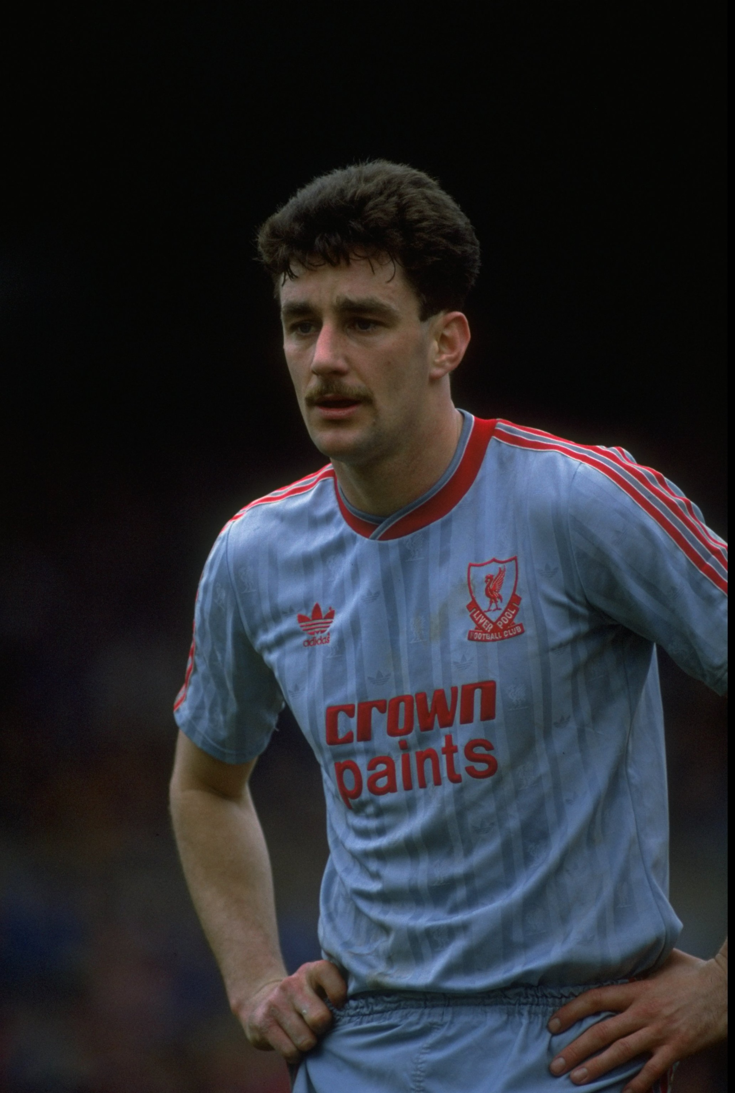 1989: Portrait of John Aldridge of Liverpool during a match against Nottingham Forest at the City Ground in Nottingham, England. Nottingham Forest won the match 2-1. \ Mandatory Credit: Russell Cheyne/Allsport 1989: Portrait of John Aldridge of Liverpool during a match against Nottingham Forest at the City Ground in Nottingham, England. Nottingham Forest won the match 2-1. \ Mandatory Credit: Russell Cheyne/Allsport