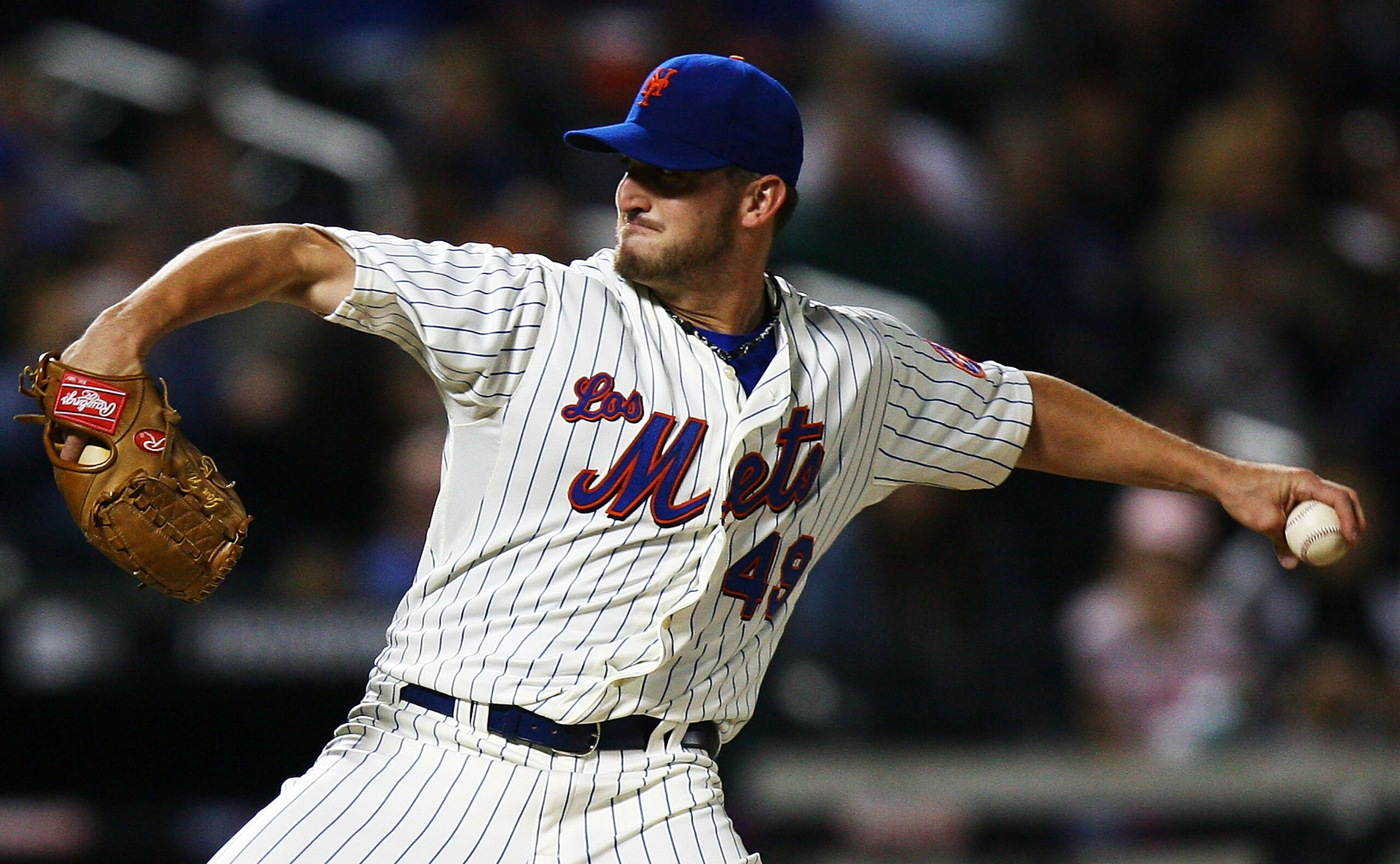 NEW YORK - SEPTEMBER 17:  Jonathon Niese #49 of the New York Mets pitches against the Atlanta Braves on September 17, 2010 at Citi Field in the Flushing neighborhood of the Queens borough of New York City.  (Photo by Andrew Burton/Getty Images)