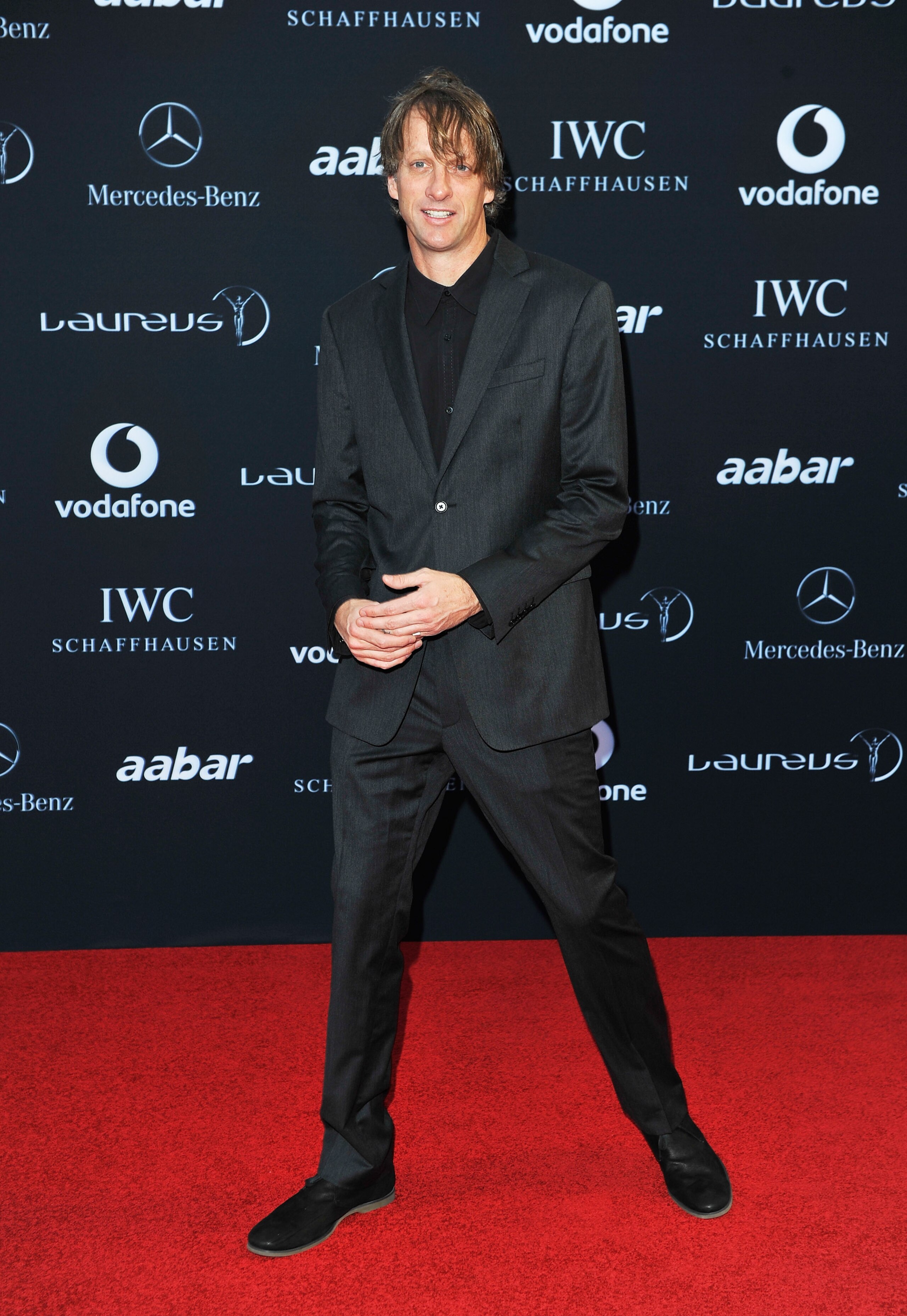 ABU DHABI, UNITED ARAB EMIRATES - FEBRUARY 07: Tony Hawk attends the 2011 Laureus World Sports Awards at the Emirates Palace on February 7, 2011 in Abu Dhabi, United Arab Emirates.  (Photo by Gareth Cattermole/Getty Images for Laureus)