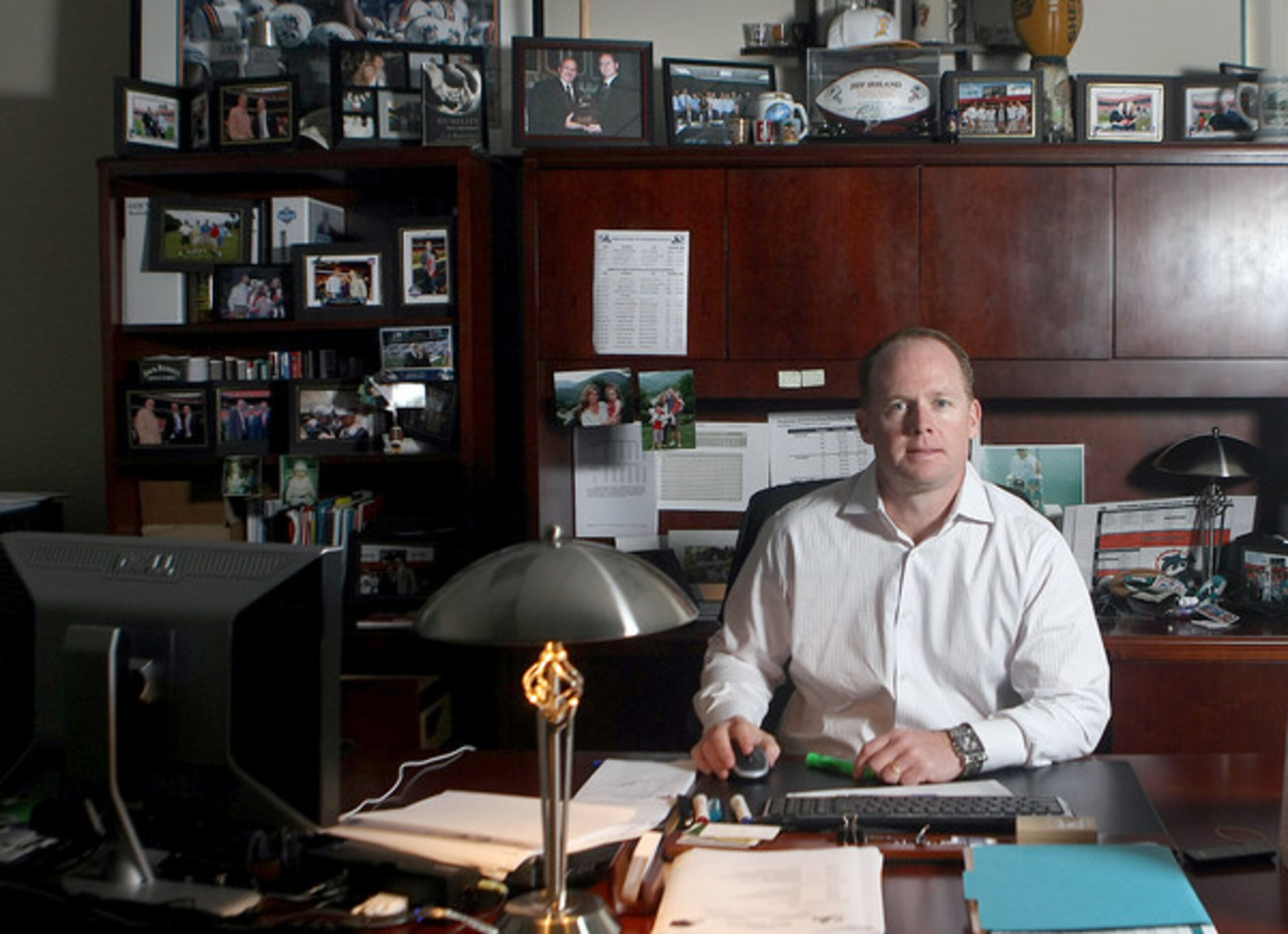 General Manager Jeff Ireland at work
