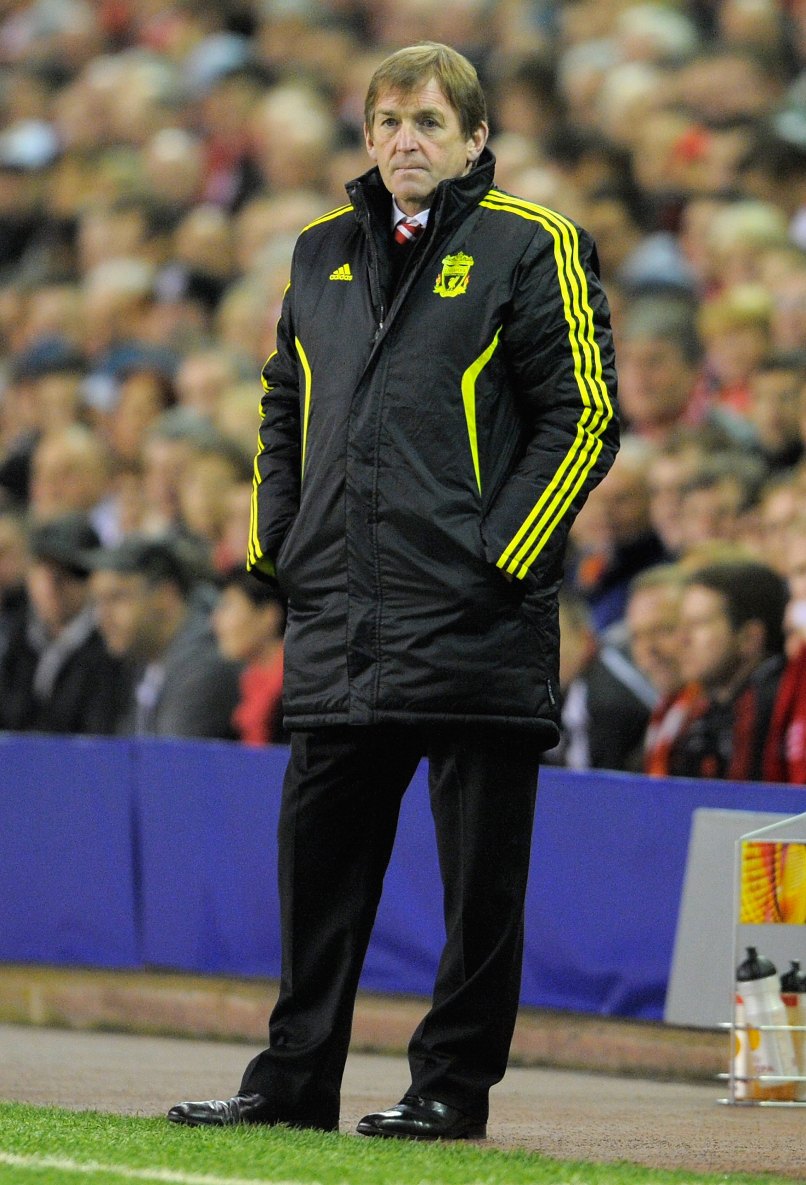 LIVERPOOL, ENGLAND - MARCH 17:  Liverpool manager Kenny Dalglish looks thoughtful during the UEFA Europa League Round of 16 second leg match between Liverpool and SC Braga at Anfield on March 17, 2011 in Liverpool, England.  (Photo by Michael Regan/Getty