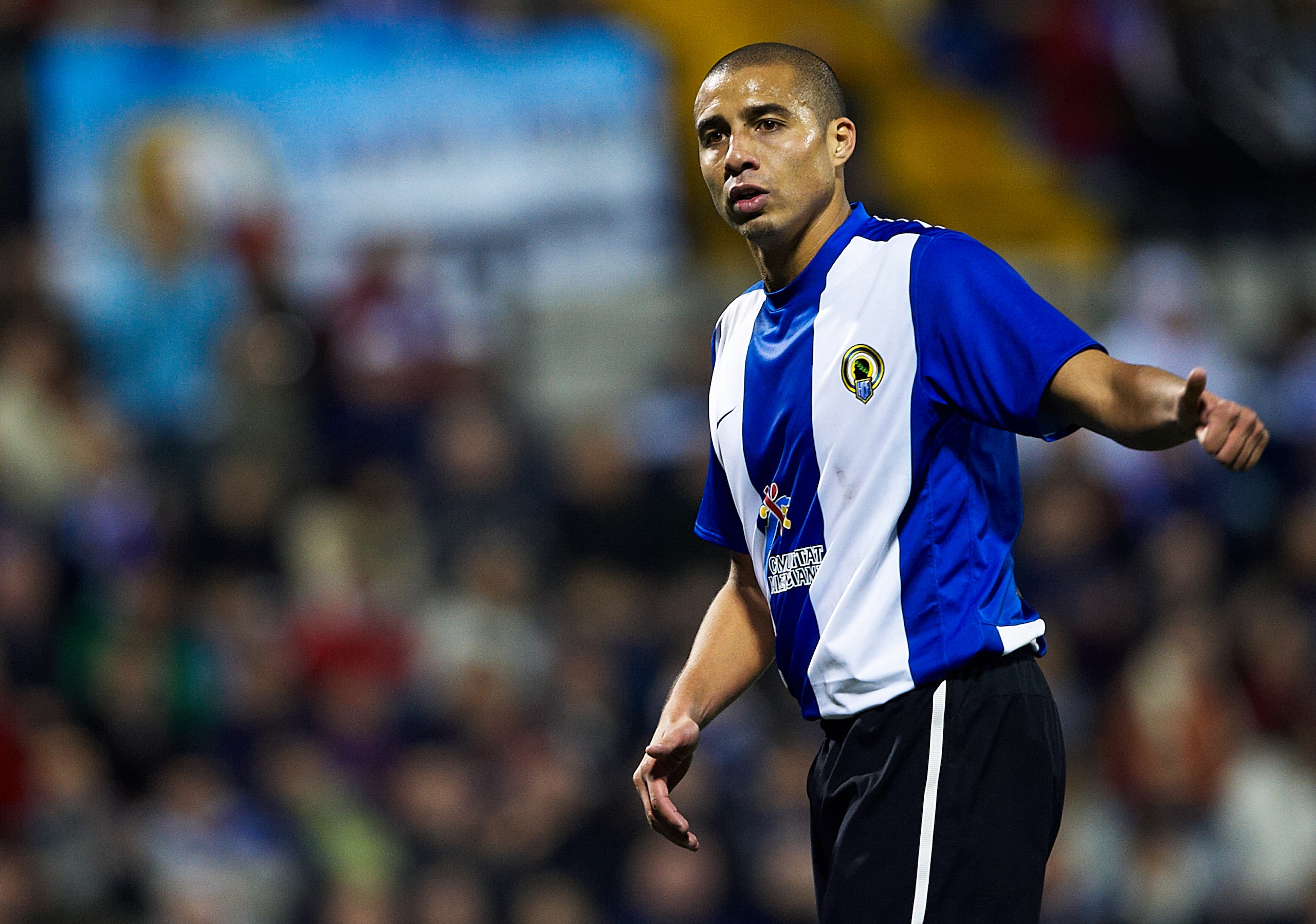 ALICANTE, SPAIN - JANUARY 29:  David Trezeguet of Hercules looks on during the la Liga match between Hercules and Barcelona at Estadio Jose Rico Perez on January 29, 2011 in Alicante, Spain. Barcelona won 0-3. (Photo by Manuel Queimadelos Alonso/Getty Ima