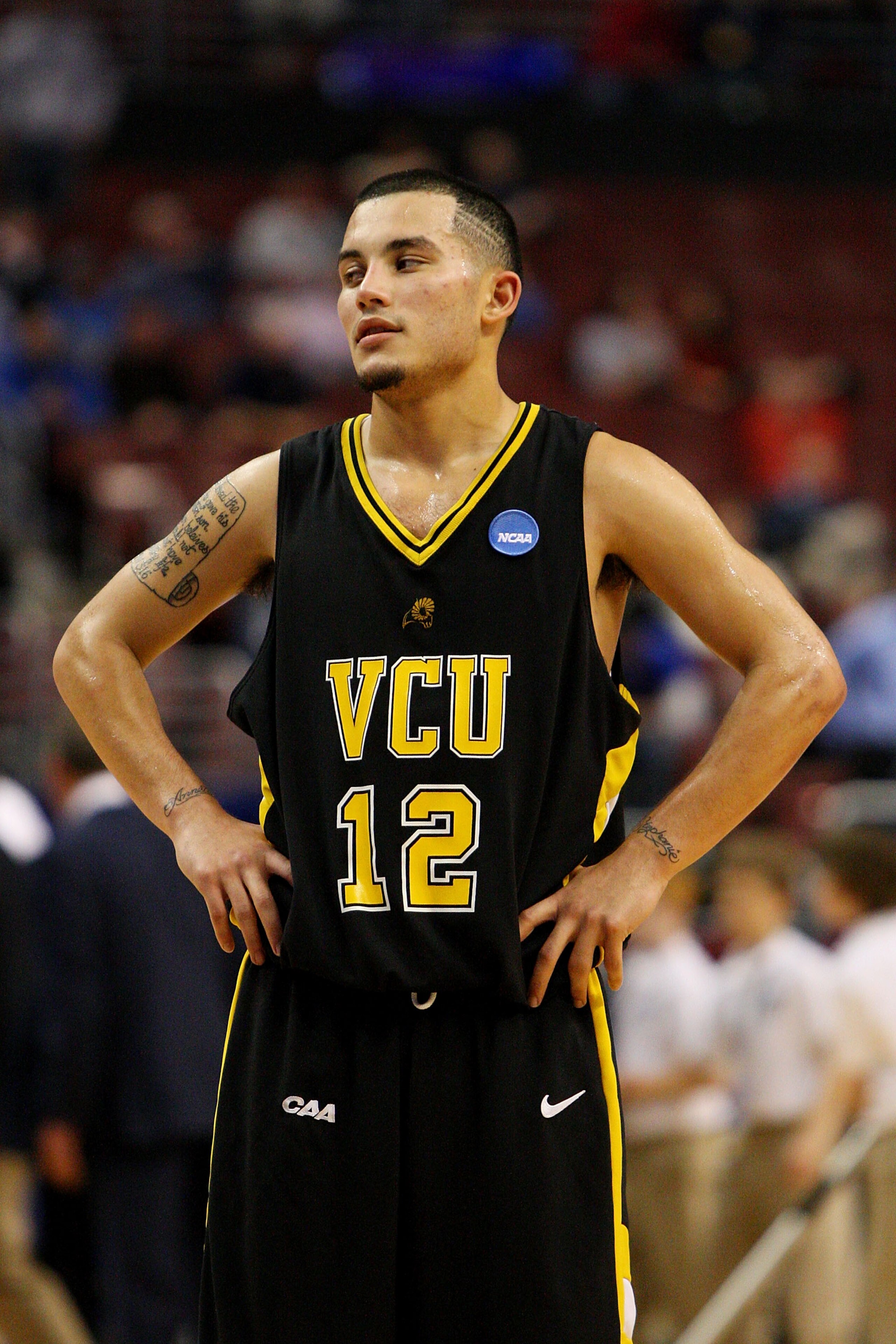 PHILADELPHIA - MARCH 19: Joey Rodriguez #12 of the VCU Rams looks on during the game against the UCLA Bruins during the first round of the NCAA Division I Men's Basketball Tournament at the Wachovia Center on March 19, 2009 in Philadelphia, Pennsylvania. PHILADELPHIA - MARCH 19: Joey Rodriguez #12 of the VCU Rams looks on during the game against the UCLA Bruins during the first round of the NCAA Division I Men's Basketball Tournament at the Wachovia Center on March 19, 2009 in Philadelphia, Pennsylvania.
