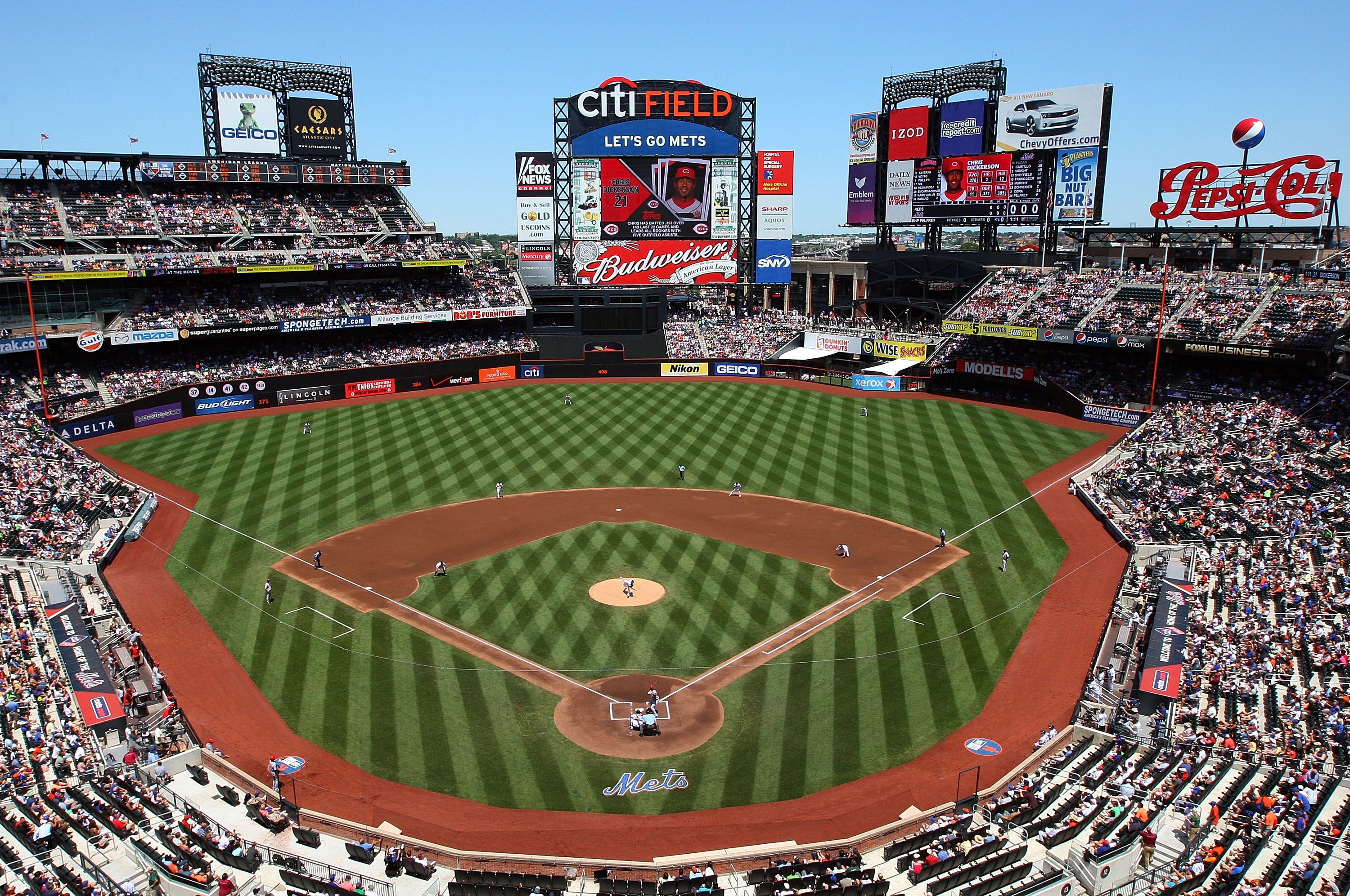 Сити-Филд. Цинциннати Редс стадион. Бейсбол Даймонд. Dell Diamond Baseball Stadium. City field