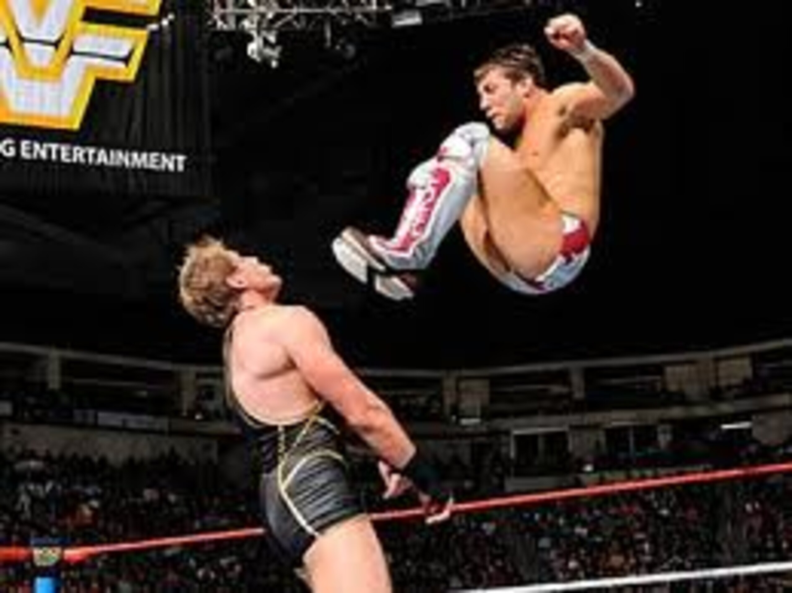 Daniel Bryan Dropkicks Jack Swagger