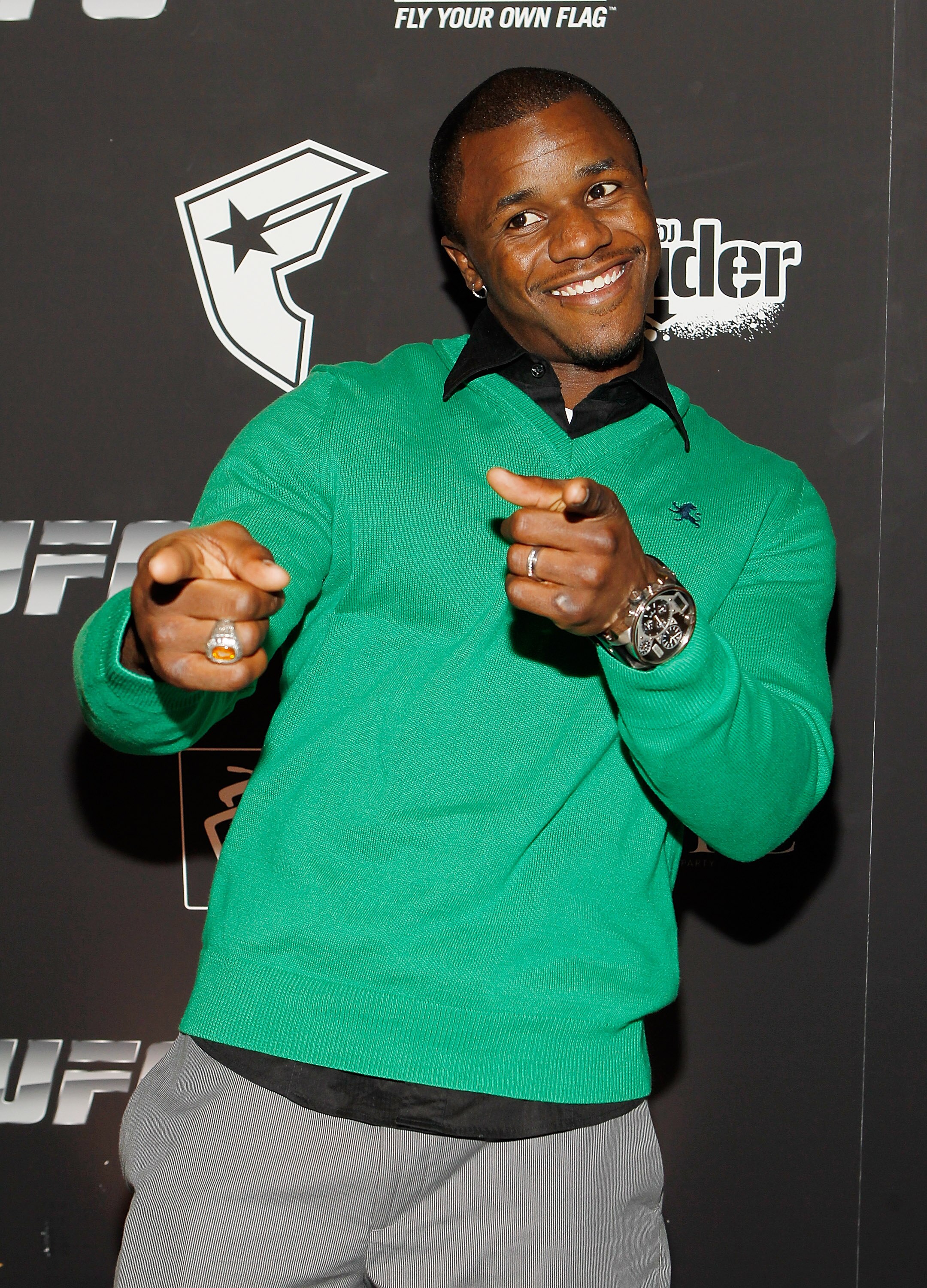 LAS VEGAS - FEBRUARY 15:  UFC fighter Melvin Guillard arrives at UFC, Famous Stars and Straps and New Era's 'The Magic Party' at XS the nightclub on February 15, 2011 in Las Vegas, Nevada.  (Photo by Isaac Brekken/Getty Images)