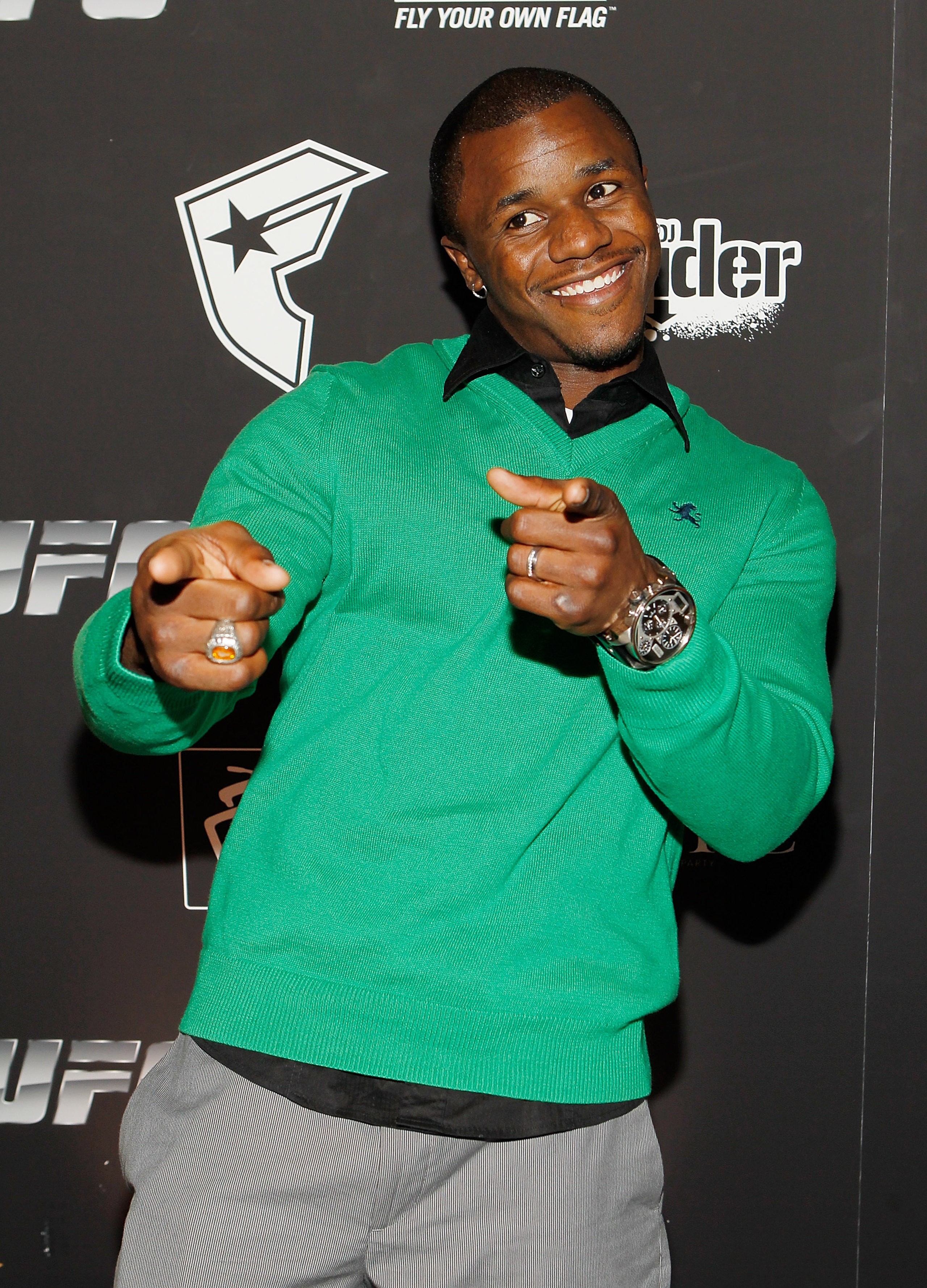 LAS VEGAS - FEBRUARY 15:  UFC fighter Melvin Guillard arrives at UFC, Famous Stars and Straps and New Era's 'The Magic Party' at XS the nightclub on February 15, 2011 in Las Vegas, Nevada.  (Photo by Isaac Brekken/Getty Images)