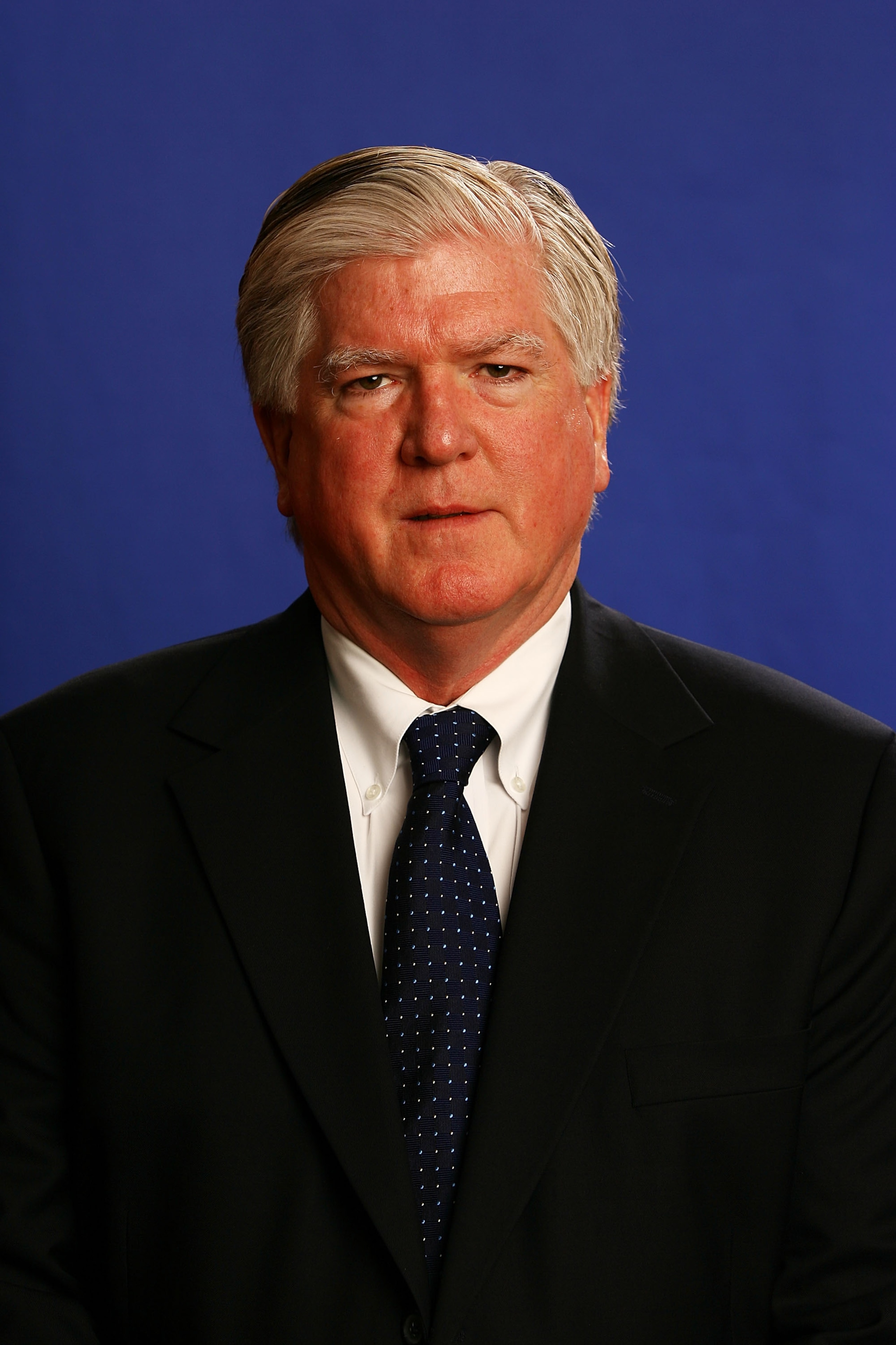 WOODRIDGE, IL - AUGUST 19:  General Manager Brian Burke poses for a portrait during the USA Olympic Men's Ice Hockey Orientation Camp on August 19, 2009 at Seven Bridges Ice Arena in Woodridge, Illinois.  (Photo by Jamie Squire/Getty Images)