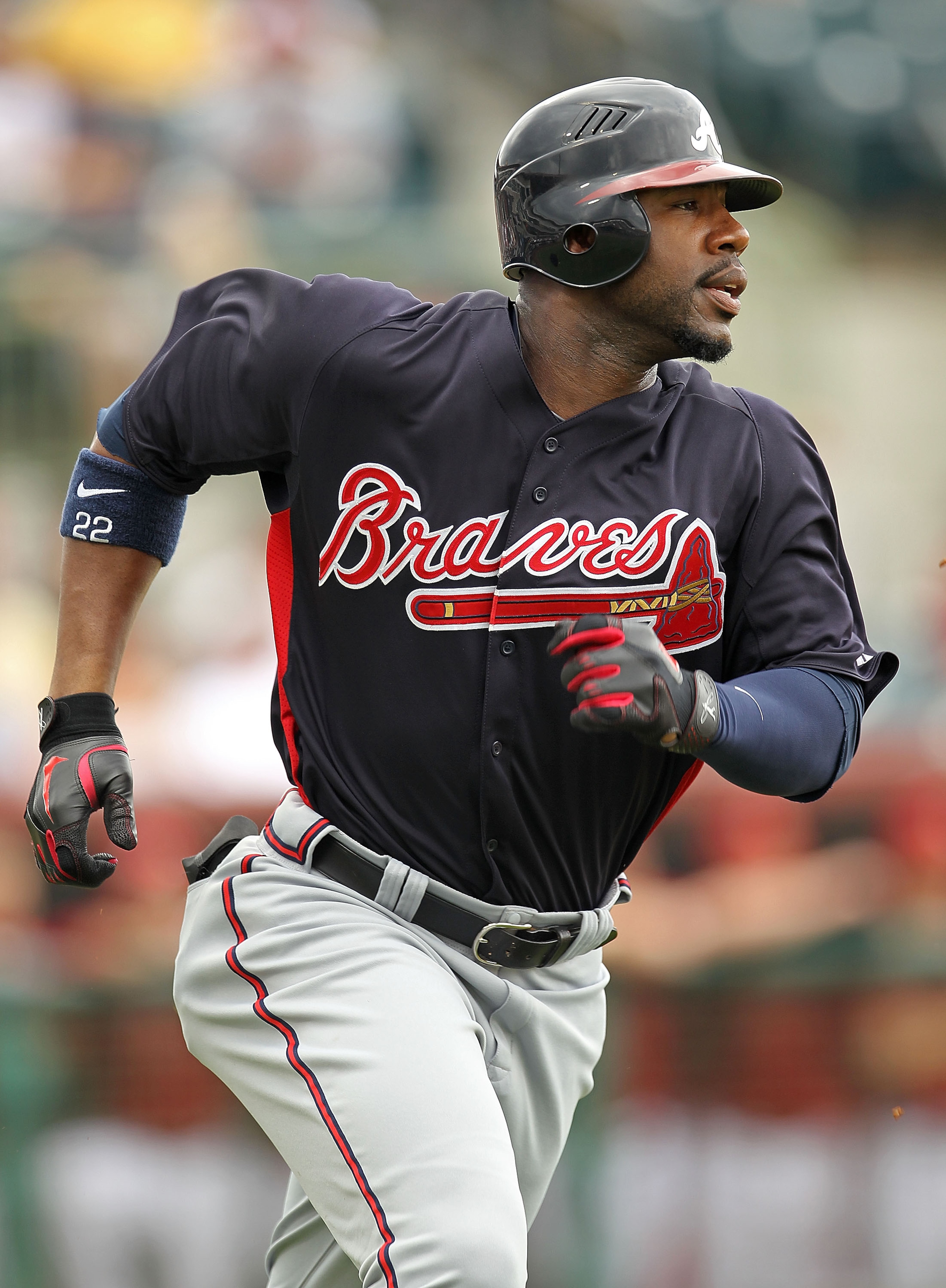 KISSIMMEE, FL - MARCH 01: Jason Heyward #22 of the Atlanta Braves hits a 2nd inning double during a Spring Training game against the Houston Astros at Osceola County Stadium on March 1, 2011 in Kissimmee, Florida. (Photo by Mike Ehrmann/Getty Images) KISSIMMEE, FL - MARCH 01: Jason Heyward #22 of the Atlanta Braves hits a 2nd inning double during a Spring Training game against the Houston Astros at Osceola County Stadium on March 1, 2011 in Kissimmee, Florida. (Photo by Mike Ehrmann/Getty Images)