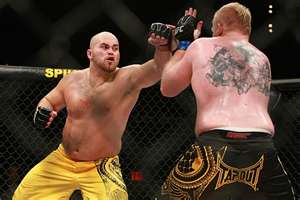 Jon Madsen delivering a stiff jab