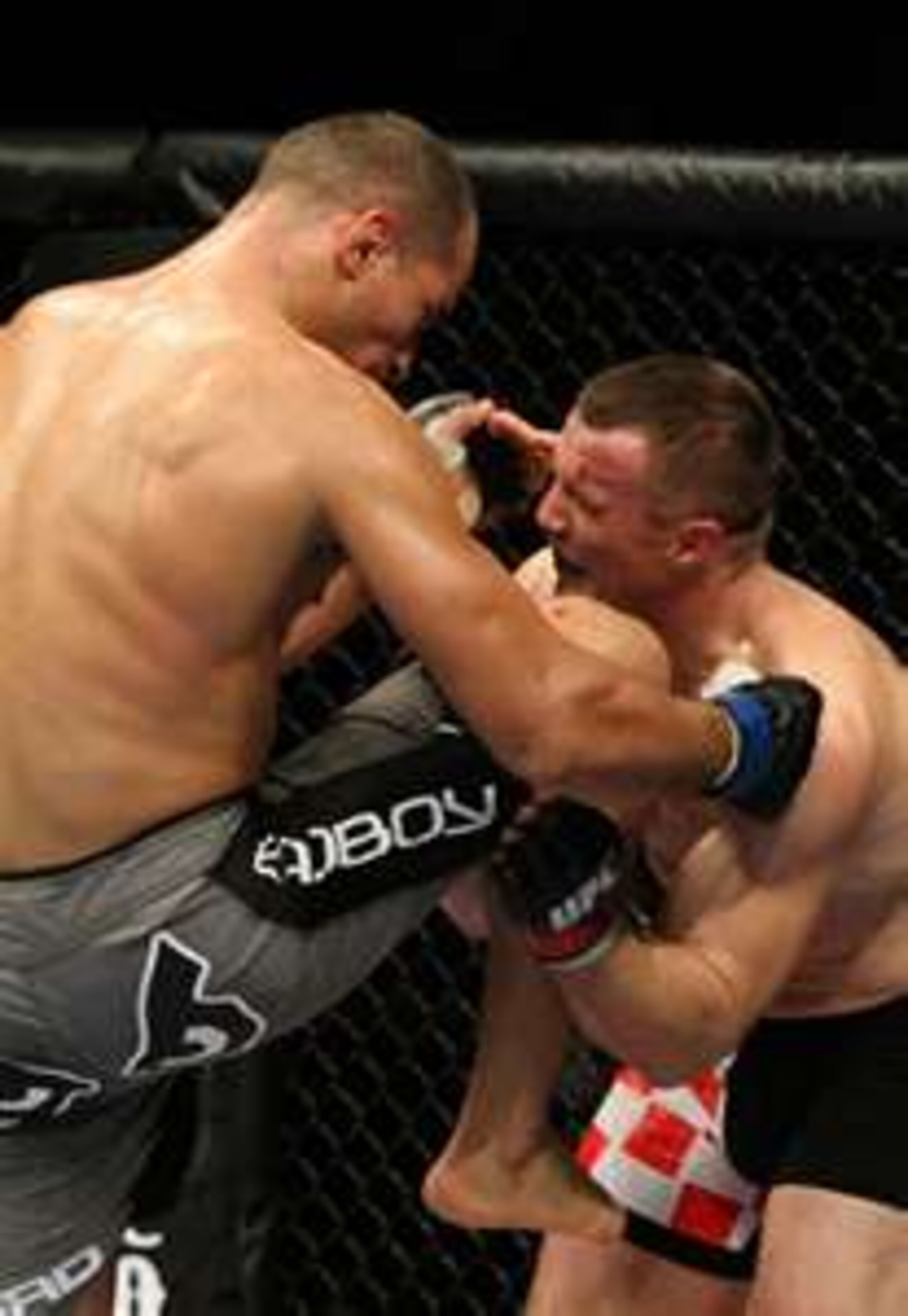 Junior dos Santos punishing Mirko Cro Cop